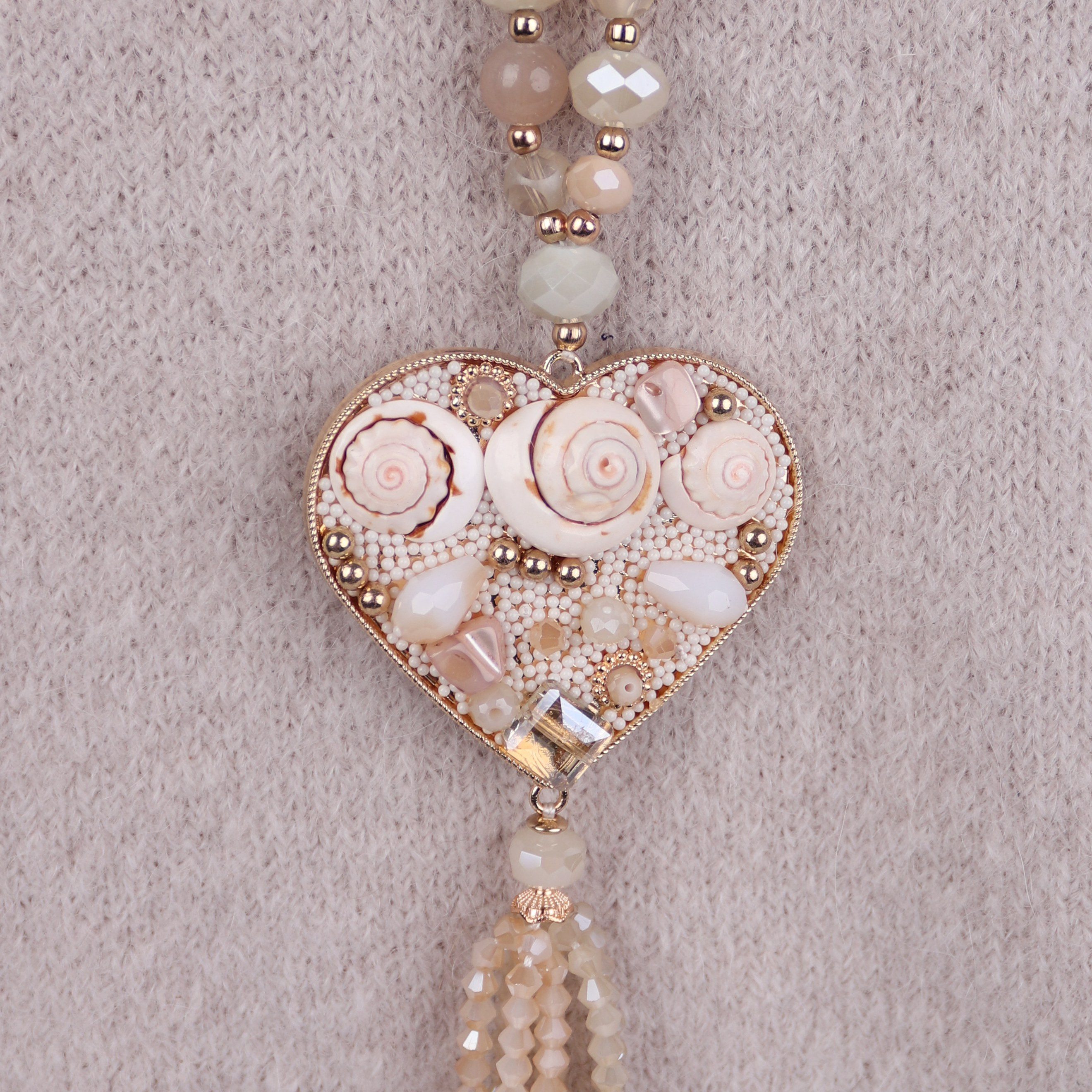 MIRROSI Lange Kette Damen Halskette mit elegantem Anhänger günstig online kaufen