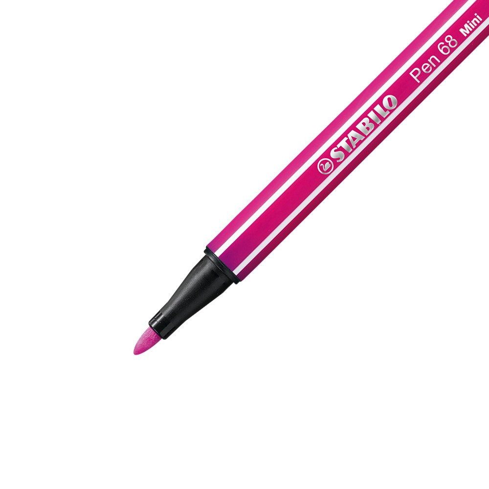 STABILO Filzstift Pen 68 Mini Animal Vibes Filzstifte 8er Set, 24 Stunden Austrocknungsschutz