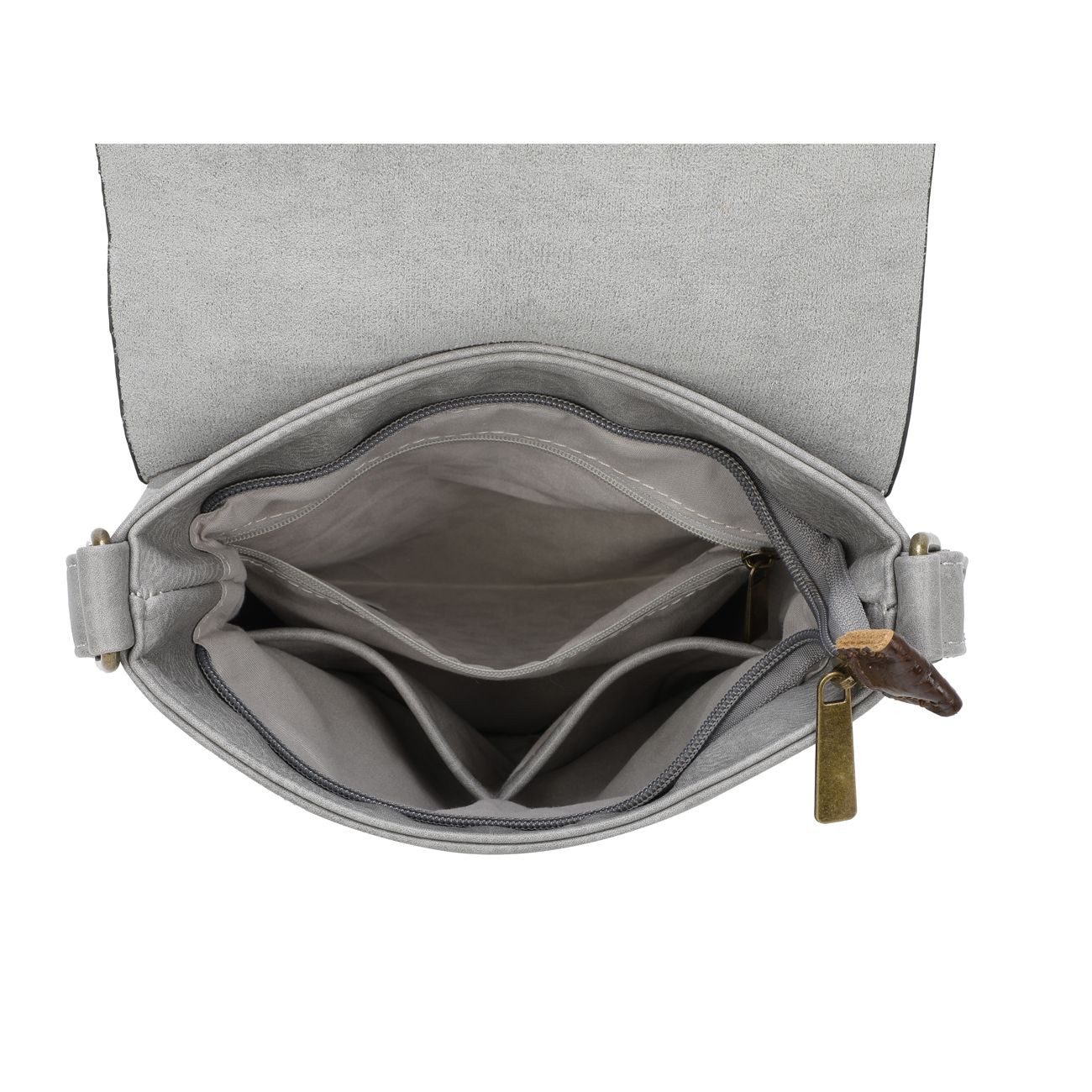 ITALYSHOP24 Schultertasche Damen Tasche Messenger Cross Over Body Bag Umhängetasche Modern Style, Highlight City Shopping Begleiter, für Tablet, Geldbörse Handy & mehr