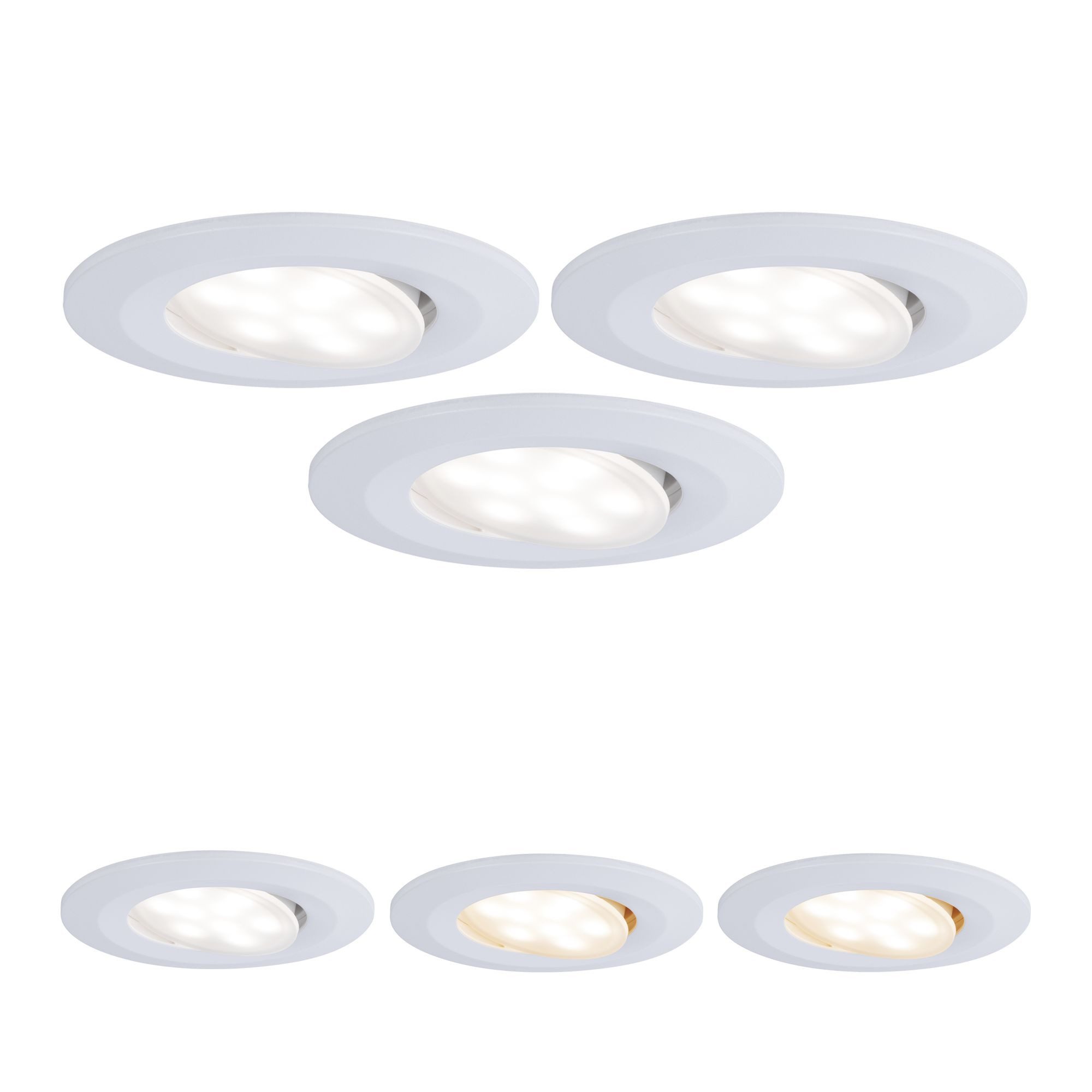 Paulmann LED Einbaustrahler 99935, im Lieferumfang enthalten, Kunststoff