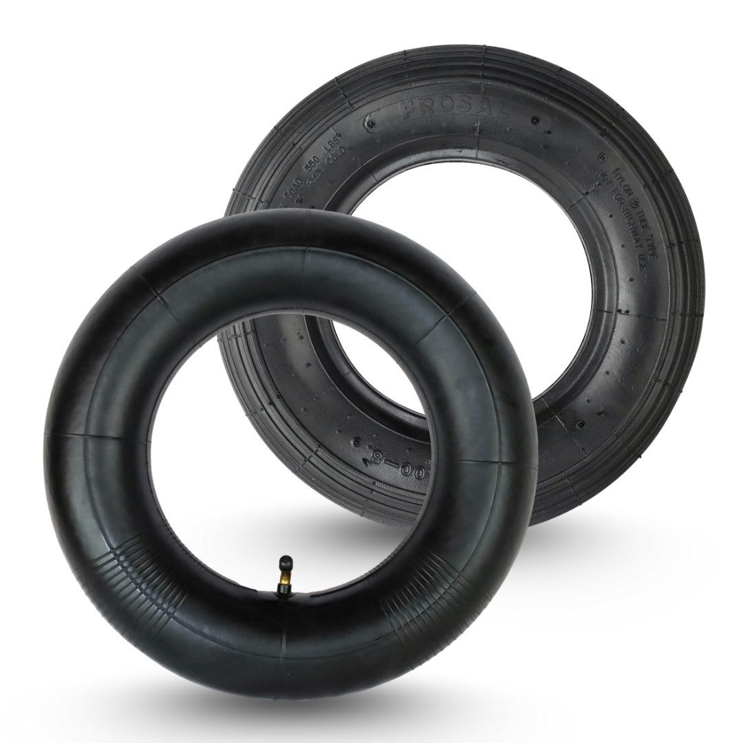 Frosal Ersatzrad FROSAL Schubkarrenreifen 4.80/4.00-8 4PR inkl. Schlauch mit 90° Ventil (1 St)