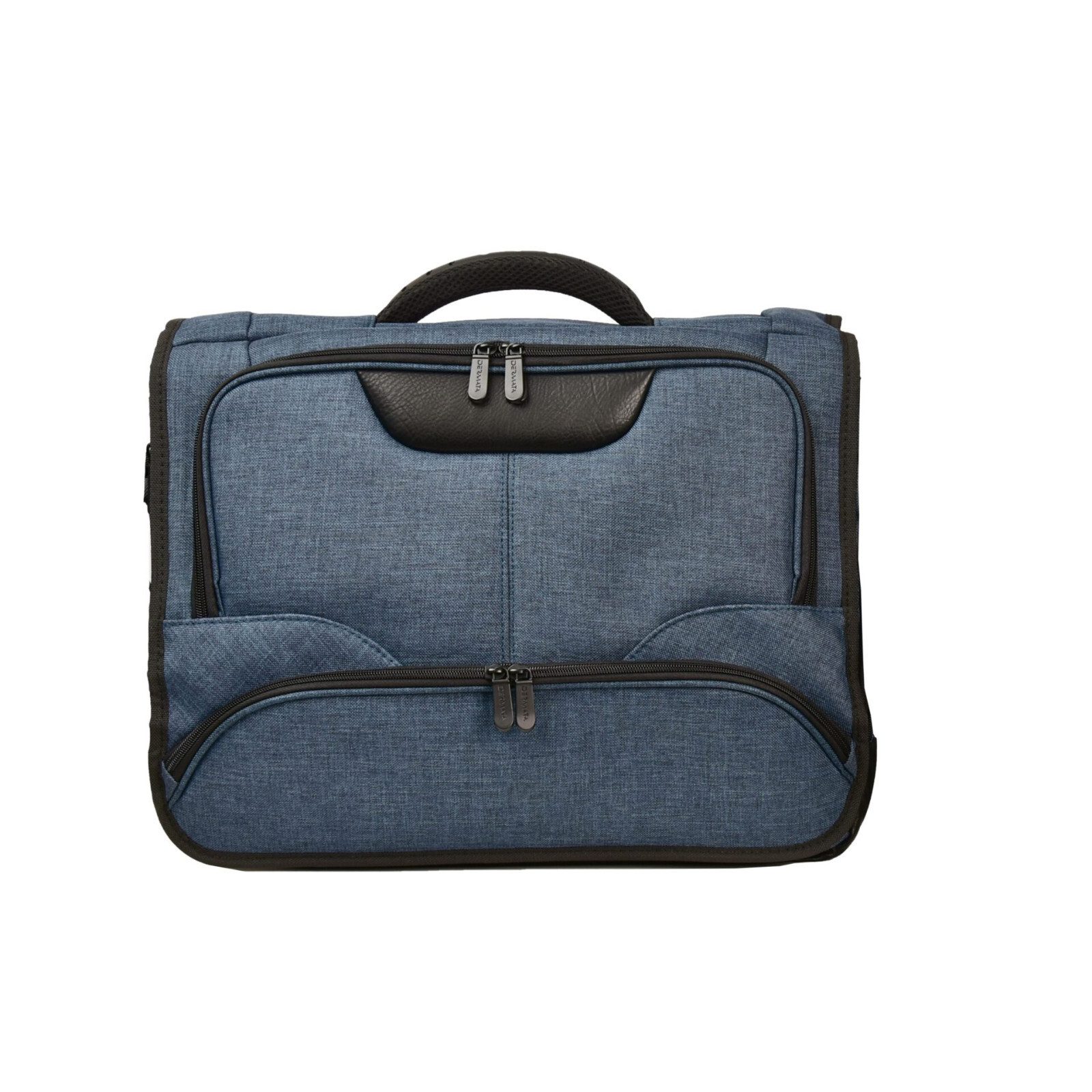 Dermata Laptoptasche Business Notebooktasche Umhängetasche 17 Zoll Navy-Blau