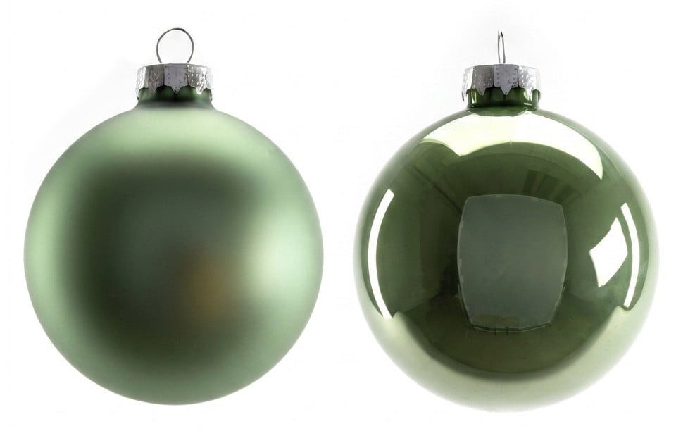 Christbaumschmuck TrendLine Weihnachtskugeln aus Glas Ø 8 cm