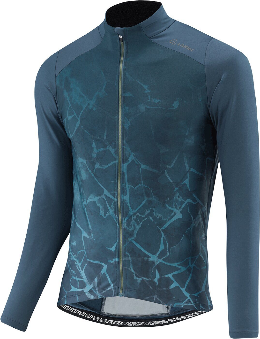 Radtrikot M BIKE L/S JERSEY CRUSH HOTBON DARK PETROL