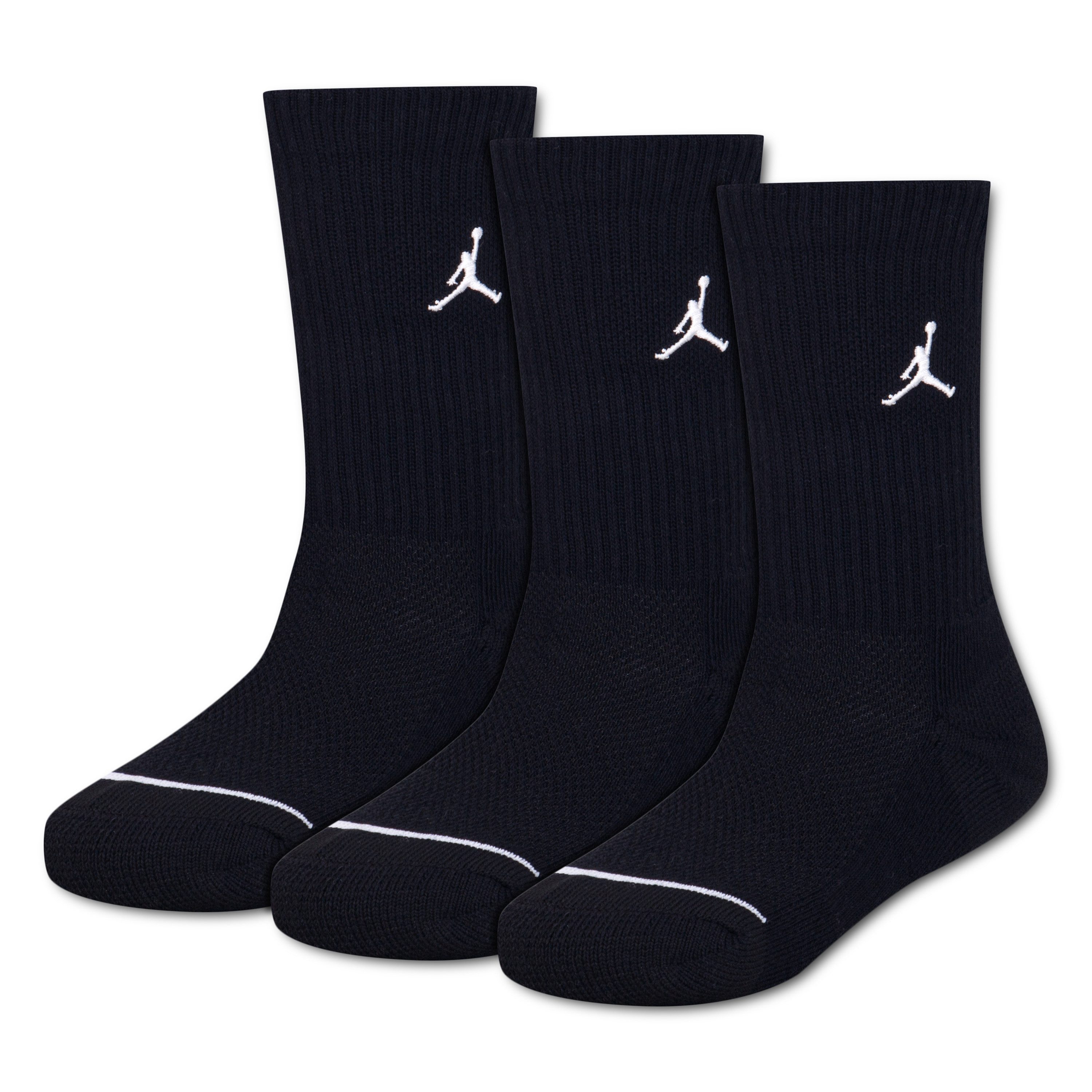 Jordan Socken JHN JD ED ELVD 3PK CREW (3-Paar) für Kinder, sportlicher Stil, unifarbenes Design, im 3er-Pack