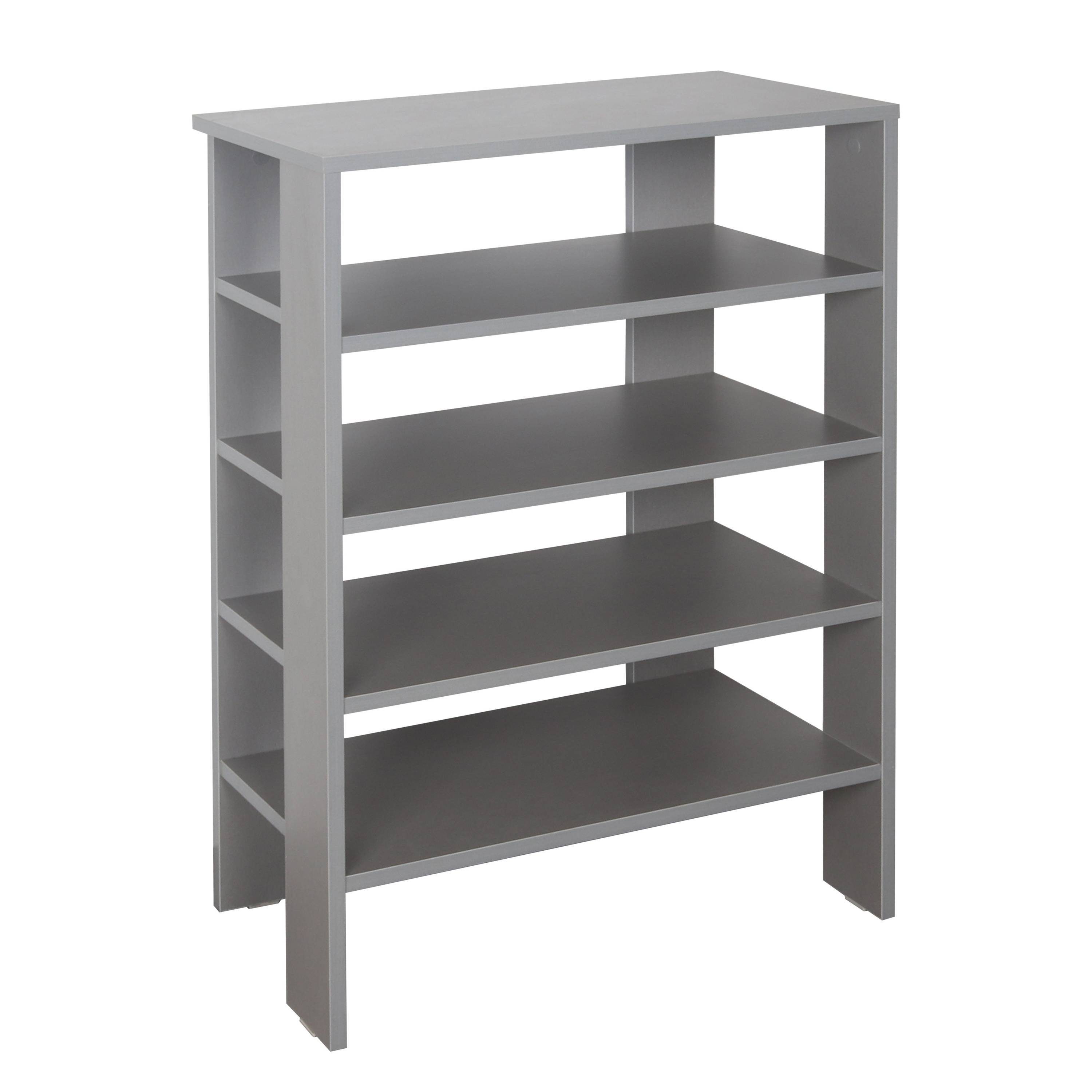 RICOO Schuhregal WM040-PL, 1-tlg., Schuhablage hohes Regal Hochregal schmal Standregal CD Dekoregal