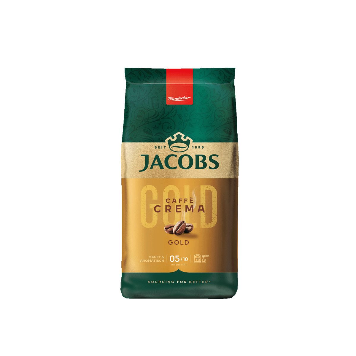 JACOBS Kaffee Kaffeebohnen JACOBS CREMA GOLD, 1 kg