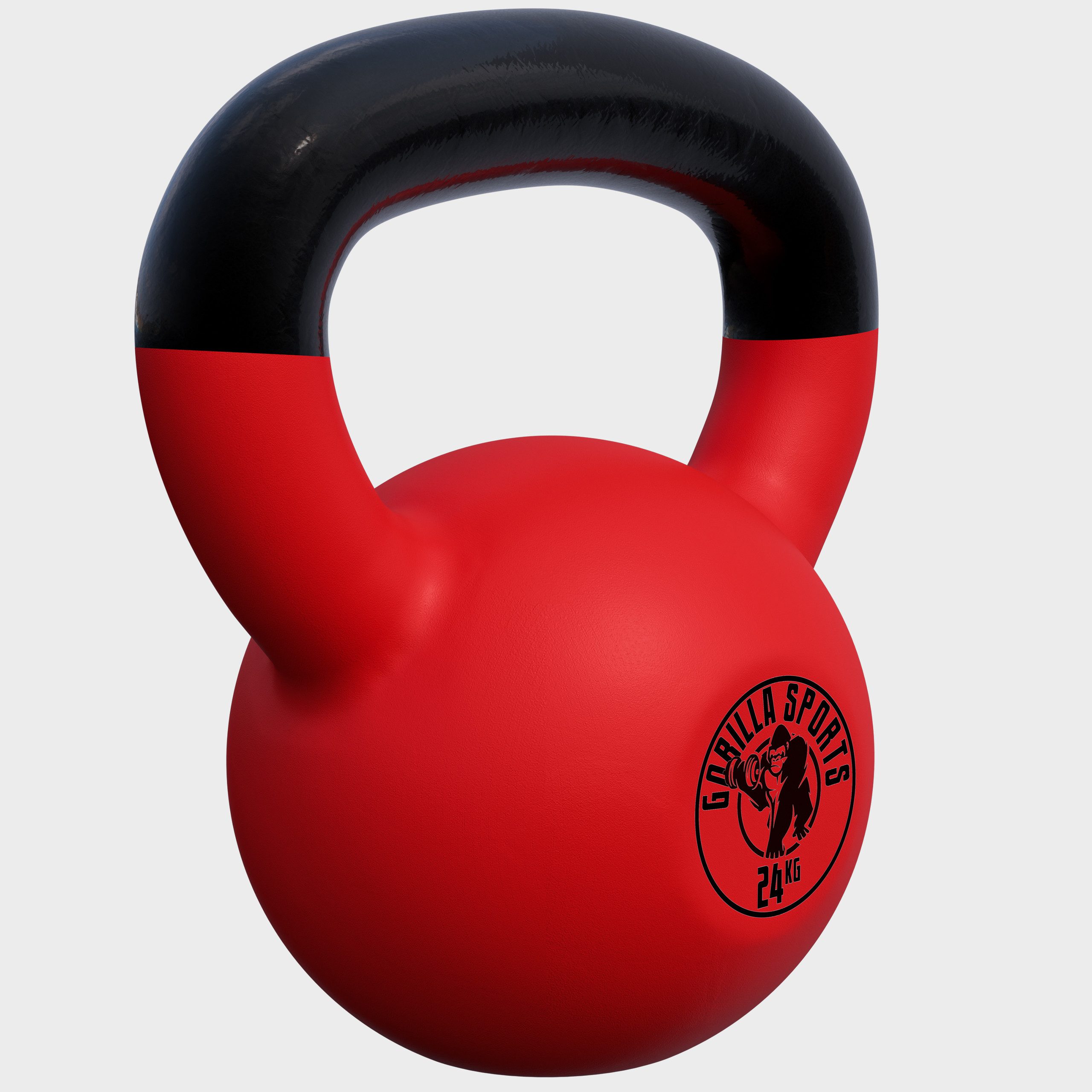 GORILLA SPORTS Kettlebell 2 - 32 kg, Gusseisen Kugelhantel mit Neoprenbeschichtung, Kraftraining