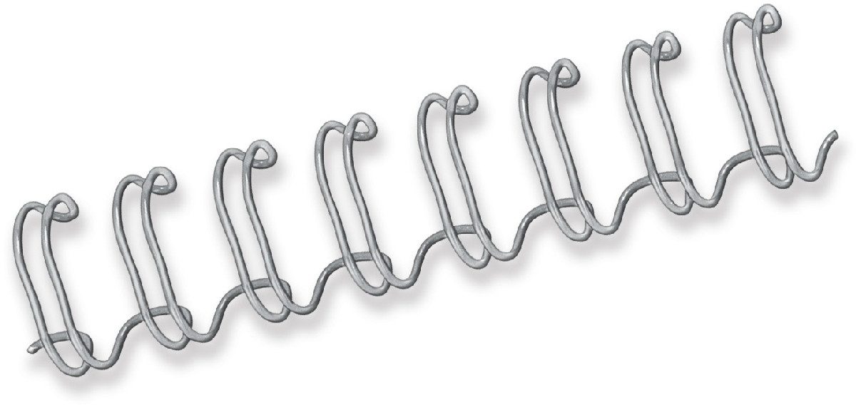 FELLOWES Thermo-Bindemappe Drahtbinderücken A4 3:1 14mm 101-120 Blatt silber VE=100 Stück, (