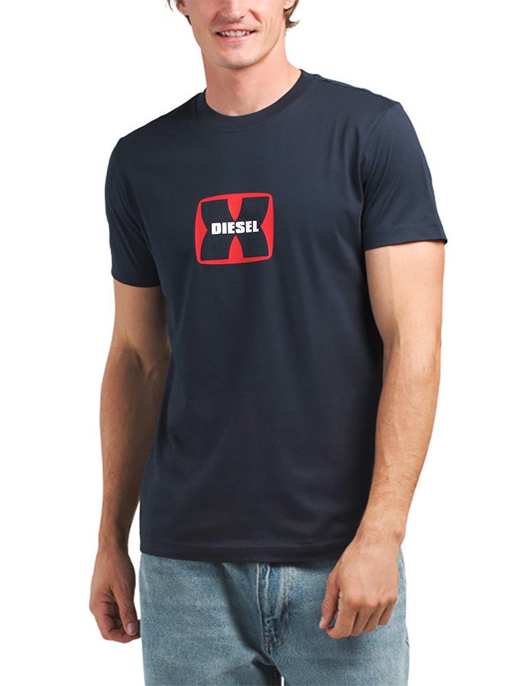 Diesel Rundhalsshirt Slim Fit Logo Shirt - T-DIEGOR-K47