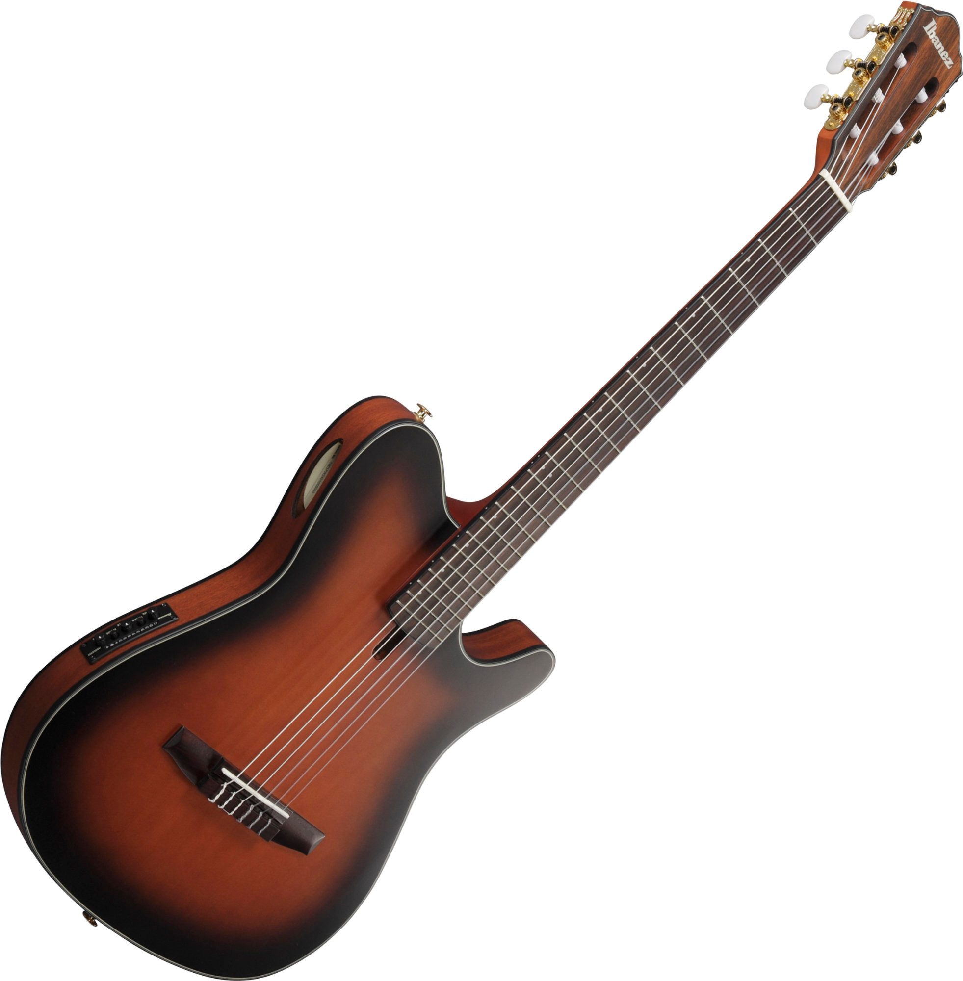 Ibanez Konzertgitarre FRH10N-BSF Brown Sunburst Flat, FRH, mit Tonabnehmer und Cutaway