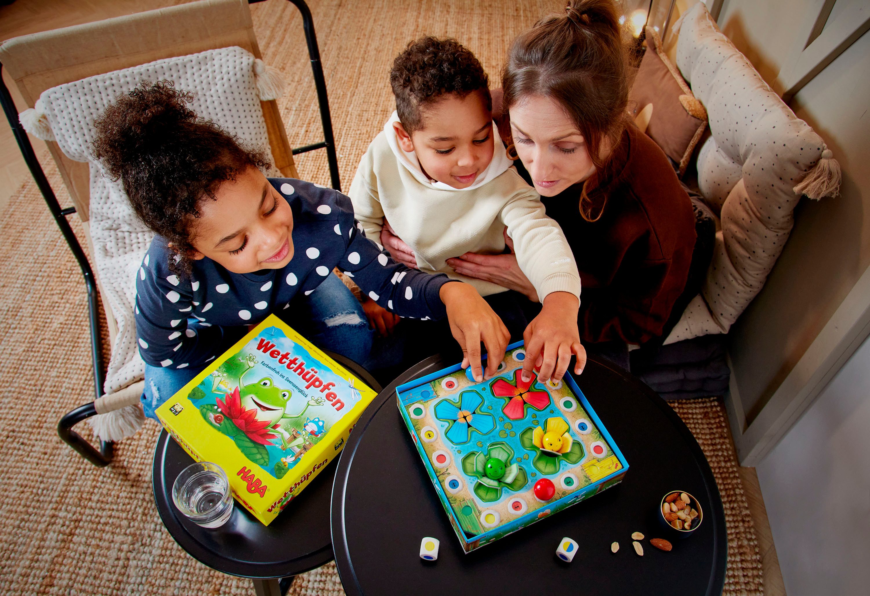 Haba Spiel Wetthüpfen, Kinderspiel, Made in Germany