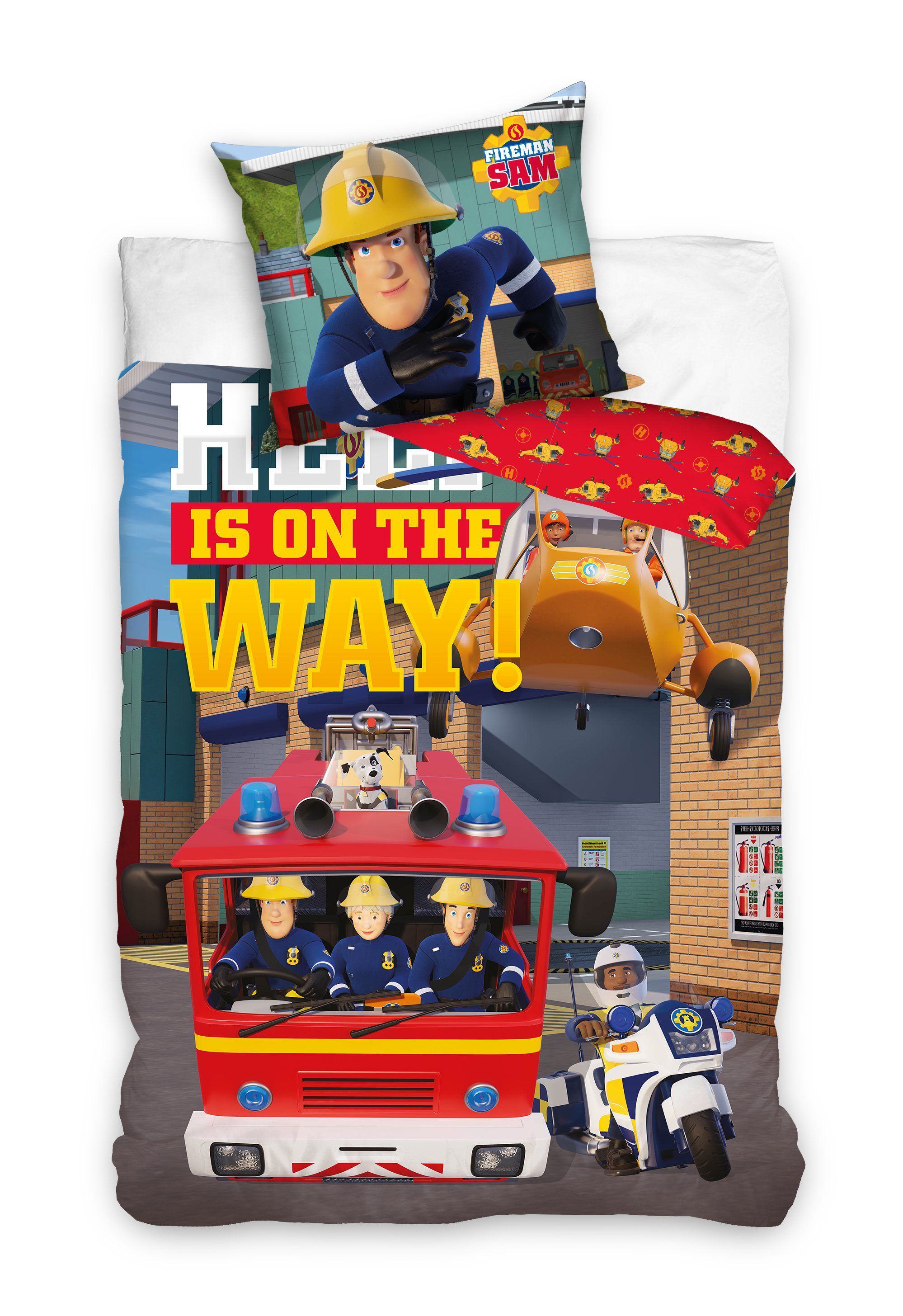 Babybettwäsche Feuerwehrmann Sam Babybettwäsche Fireman Sam 100x135 cm, Fireman Sam