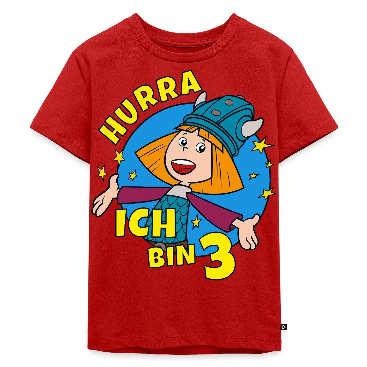 T-Shirt Wickie Und Die Starken Männer 3. Geburtstag Kinder Premium T-Shirt