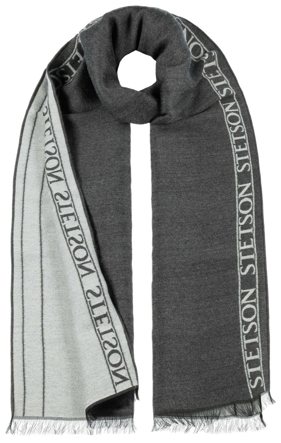 Stetson Wollschal, Fein mit "Logomania"-Motiv & Wollanteil