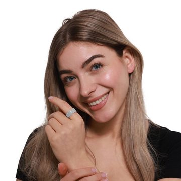 Heideman Fingerring Alexa silberfarben poliert (Ring, 1-tlg., inkl. Geschenkverpackung), flexibler Ring für Frauen