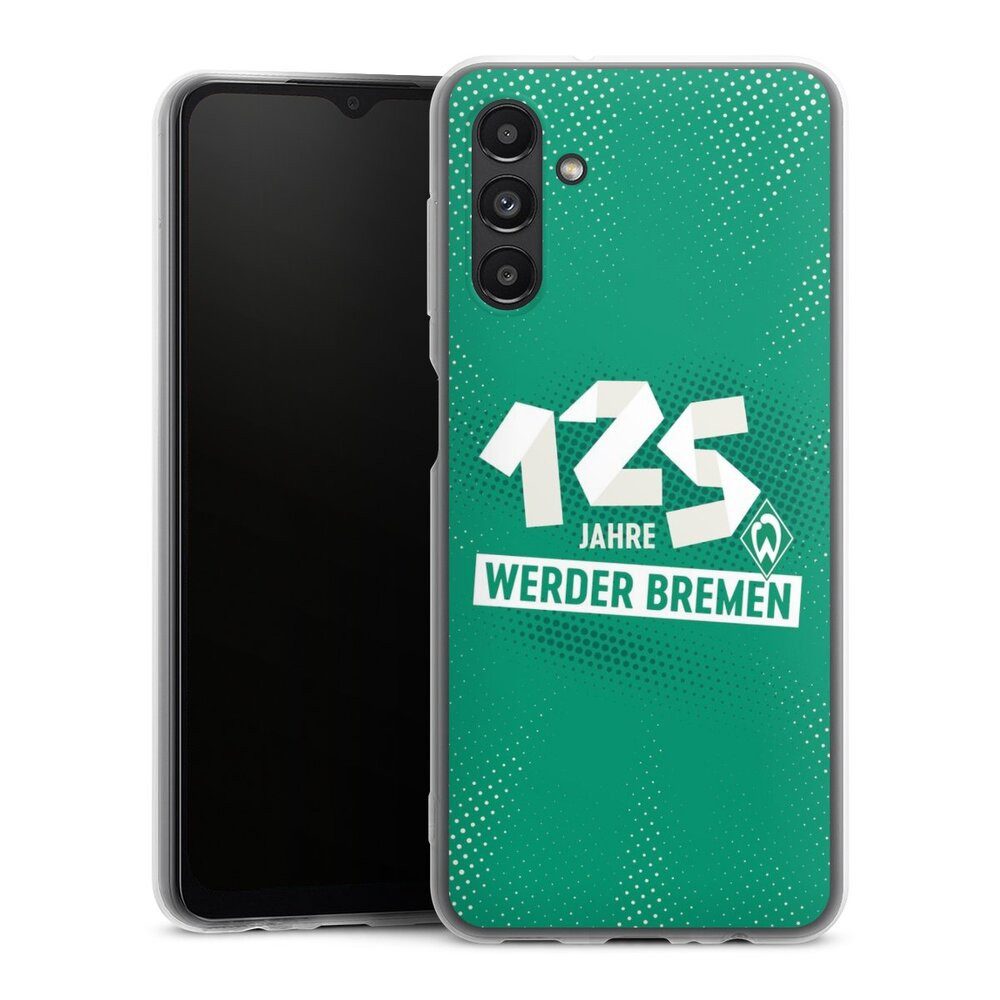 DeinDesign Handyhülle 125 Jahre Werder Bremen Offizielles Lizenzprodukt, Samsung Galaxy A13 5G Slim Case Silikon Hülle Ultra Dünn Schutzhülle
