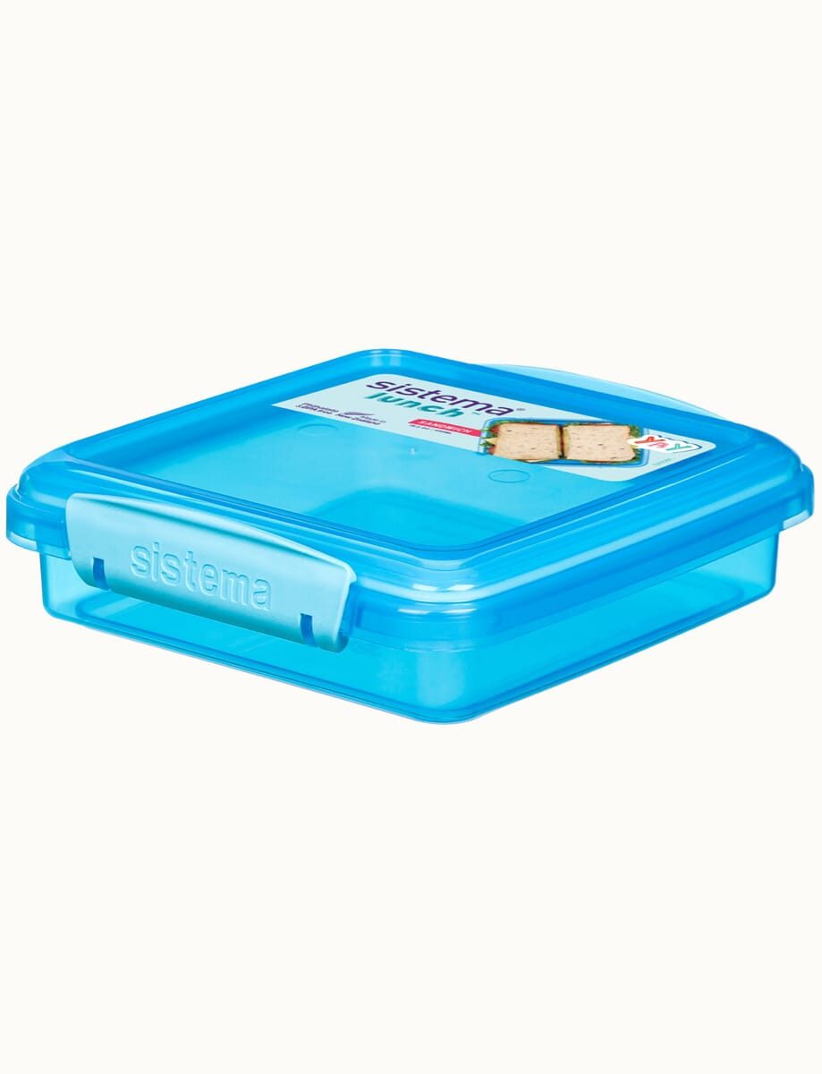 sistema Lunchbox Sistema 450ml Sandwich Box - Blue
