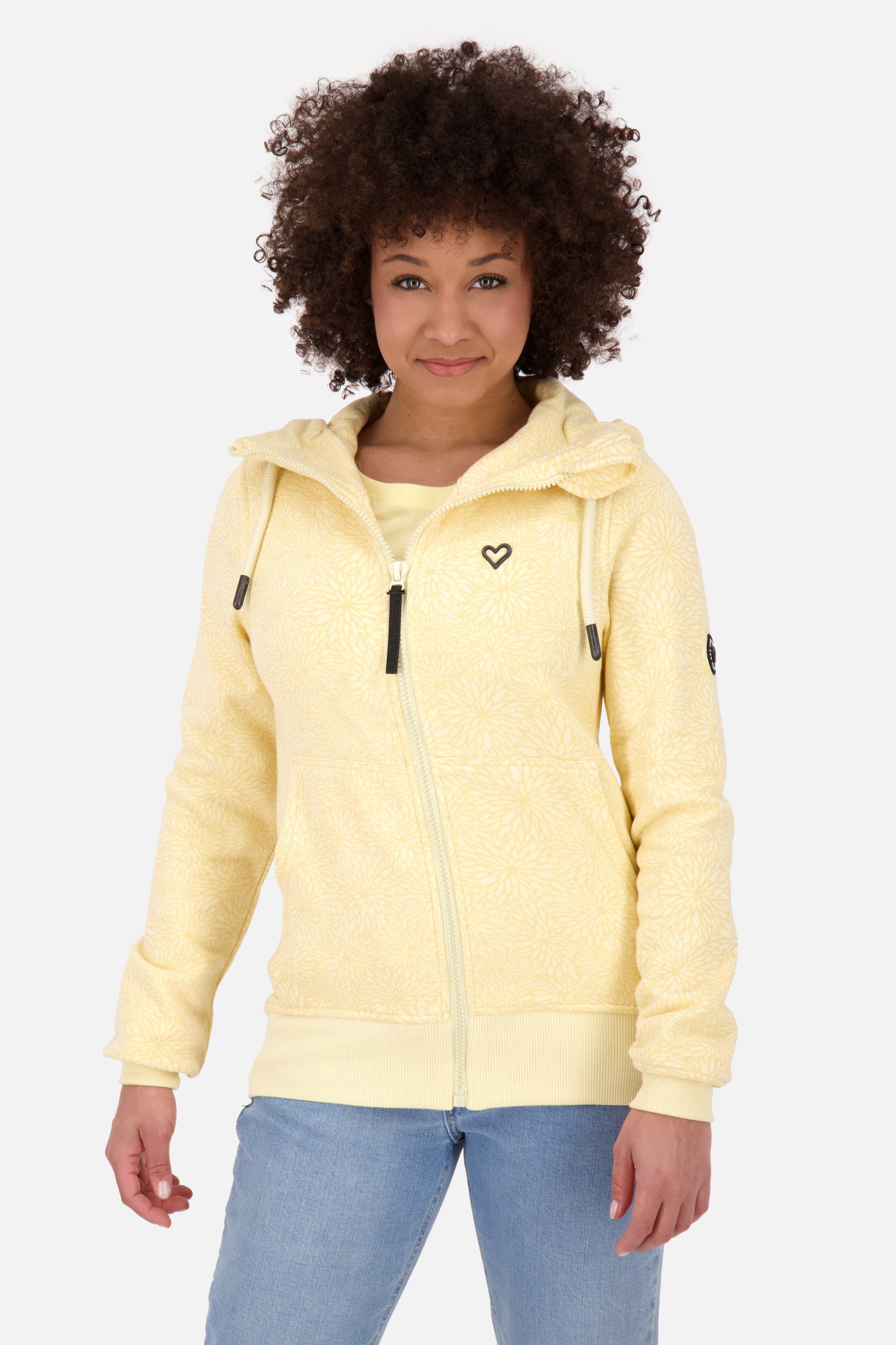 Alife & Kickin Kapuzensweatjacke YasminAK B Hooded Sweatjacket Damen butter melange