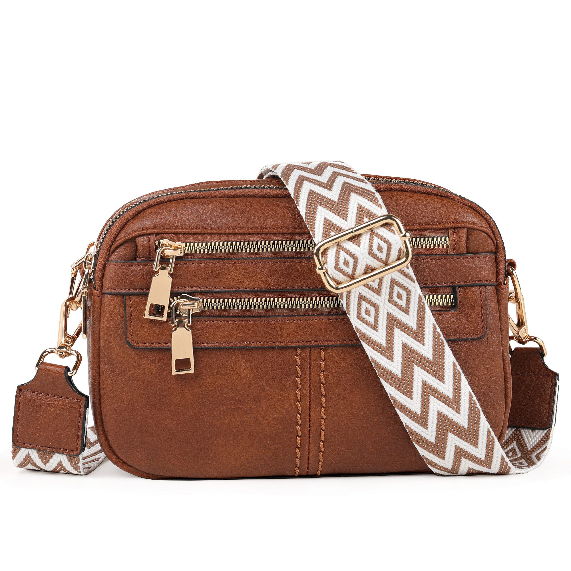 Schultertasche umhängetasche damen mittelgroß tasche mit Weich Breiter Gurt