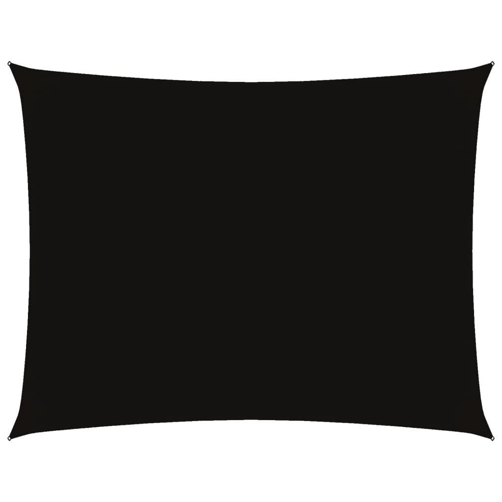 Sonnensegel Sonnensegel Oxford-Gewebe Rechteckig 4x5 m Schwarz