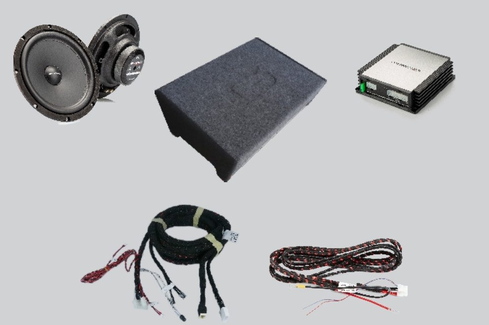 Gladen GA-SU-TE-3SR-BASIC-SUB SoundUp Tesla Model 3 Lautsprecher DSP-Endstufe Auto-Lautsprecher