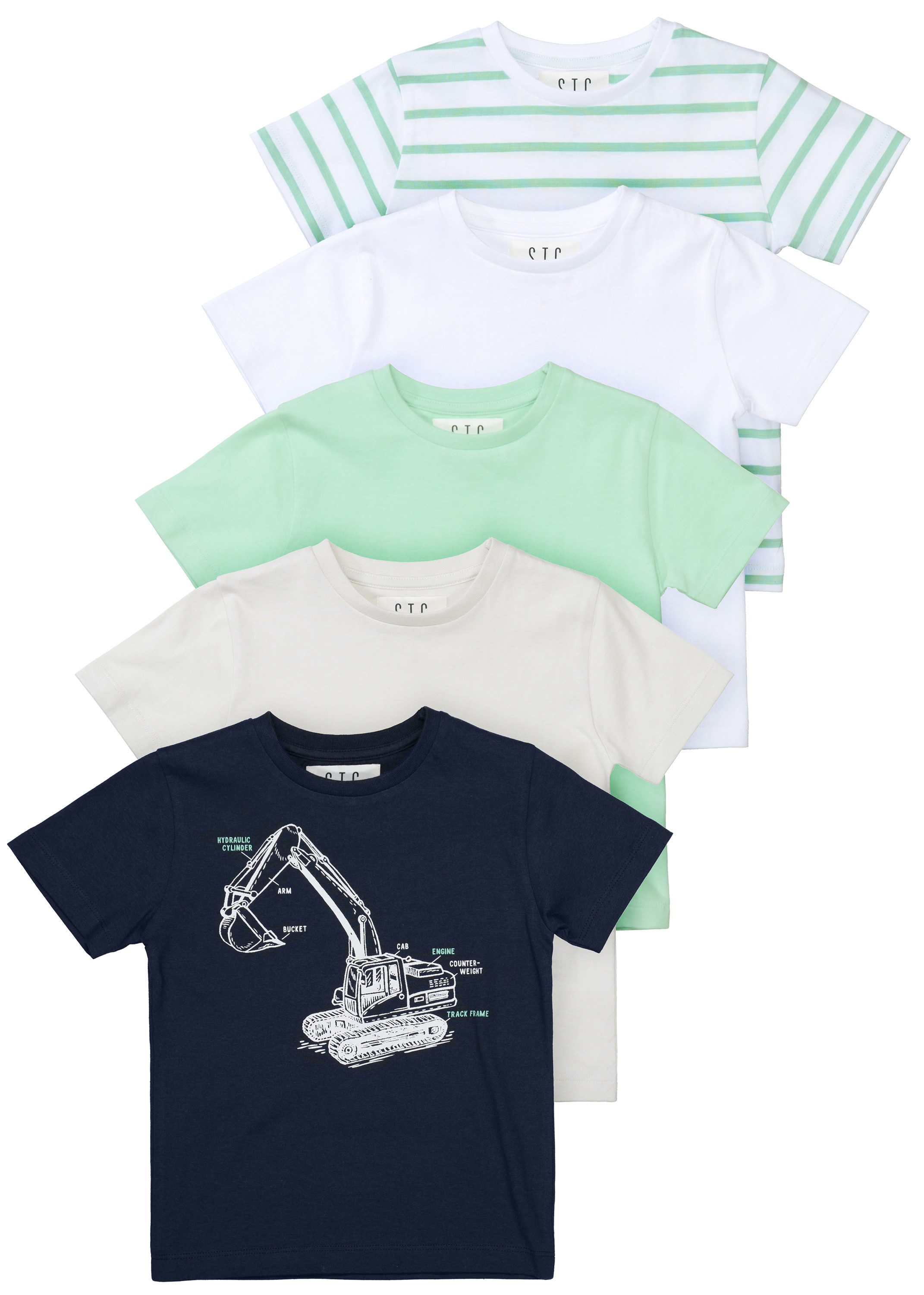 STACCATO T-Shirt Bagger 5-er Set