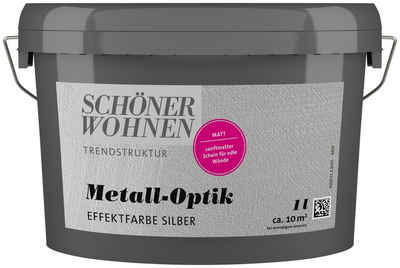 SCHÖNER WOHNEN-Kollektion Wandfarbe »Metalloptik Effektfarbe silber«, 1 l