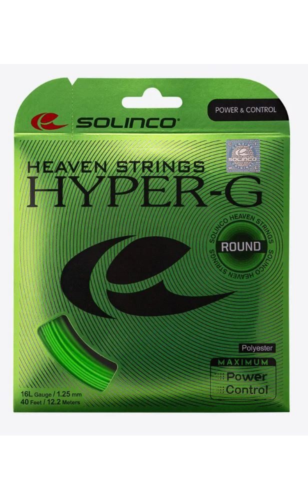 Tennissaite Hyper G Round (Haltbarkeit) grün 12m Set