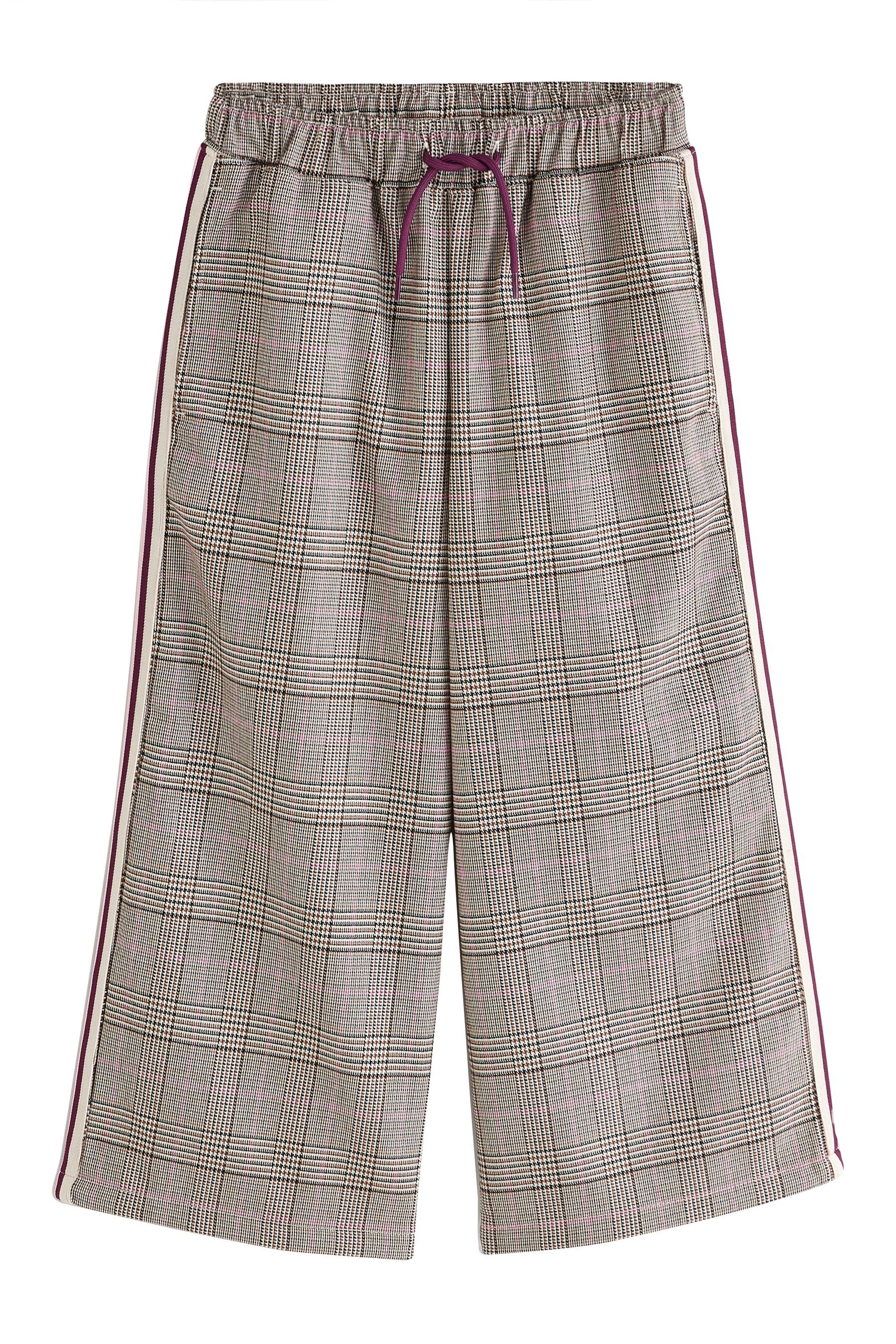 Next Palazzohose Karierte Hose mit weitem Bein (1-tlg)