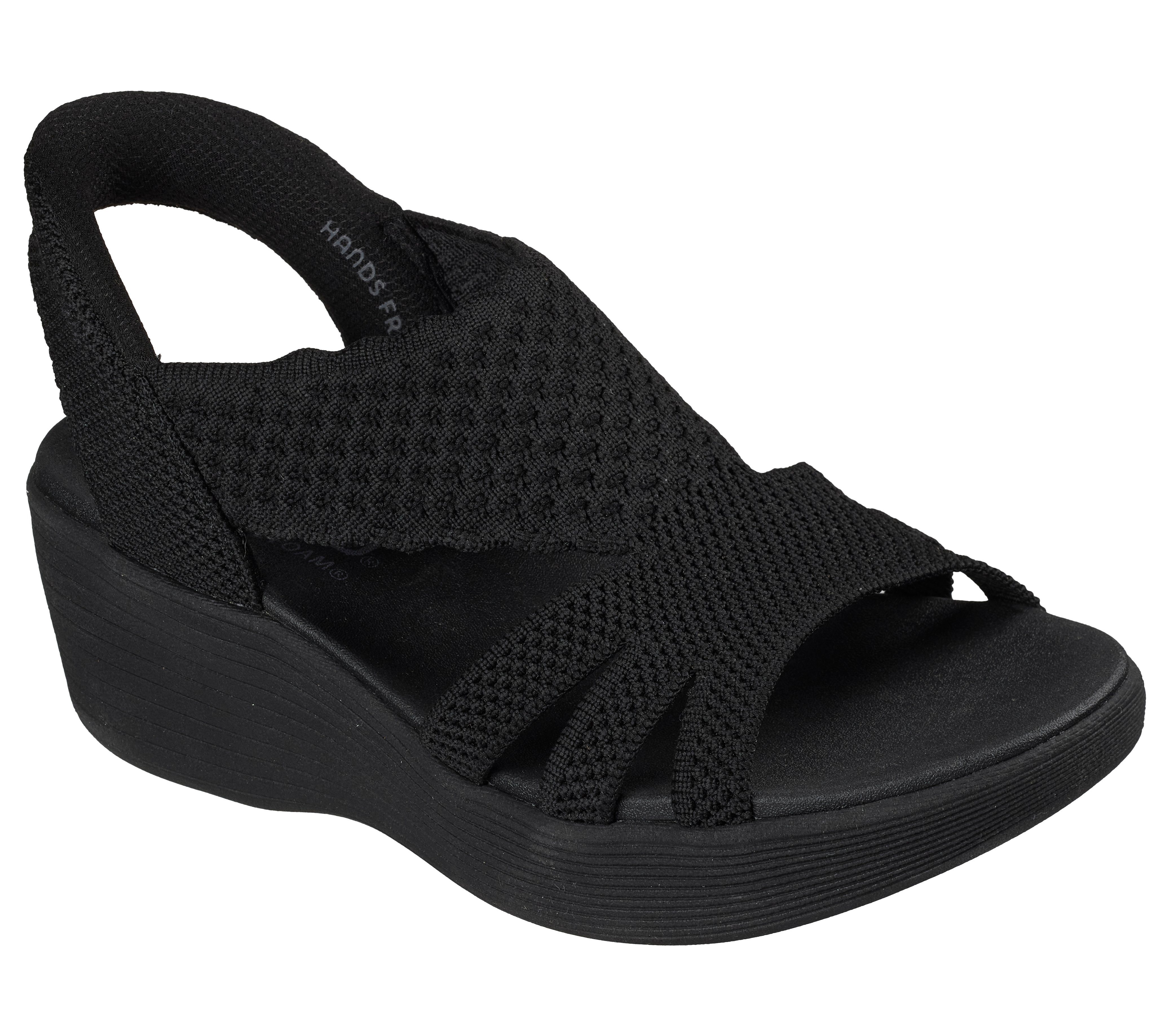 Skechers PARALLEL LITE-SUMMER INVITE Plateausandale Schlupfschuh, Sandalette, Sommerschuh mit softem Fersenriemen