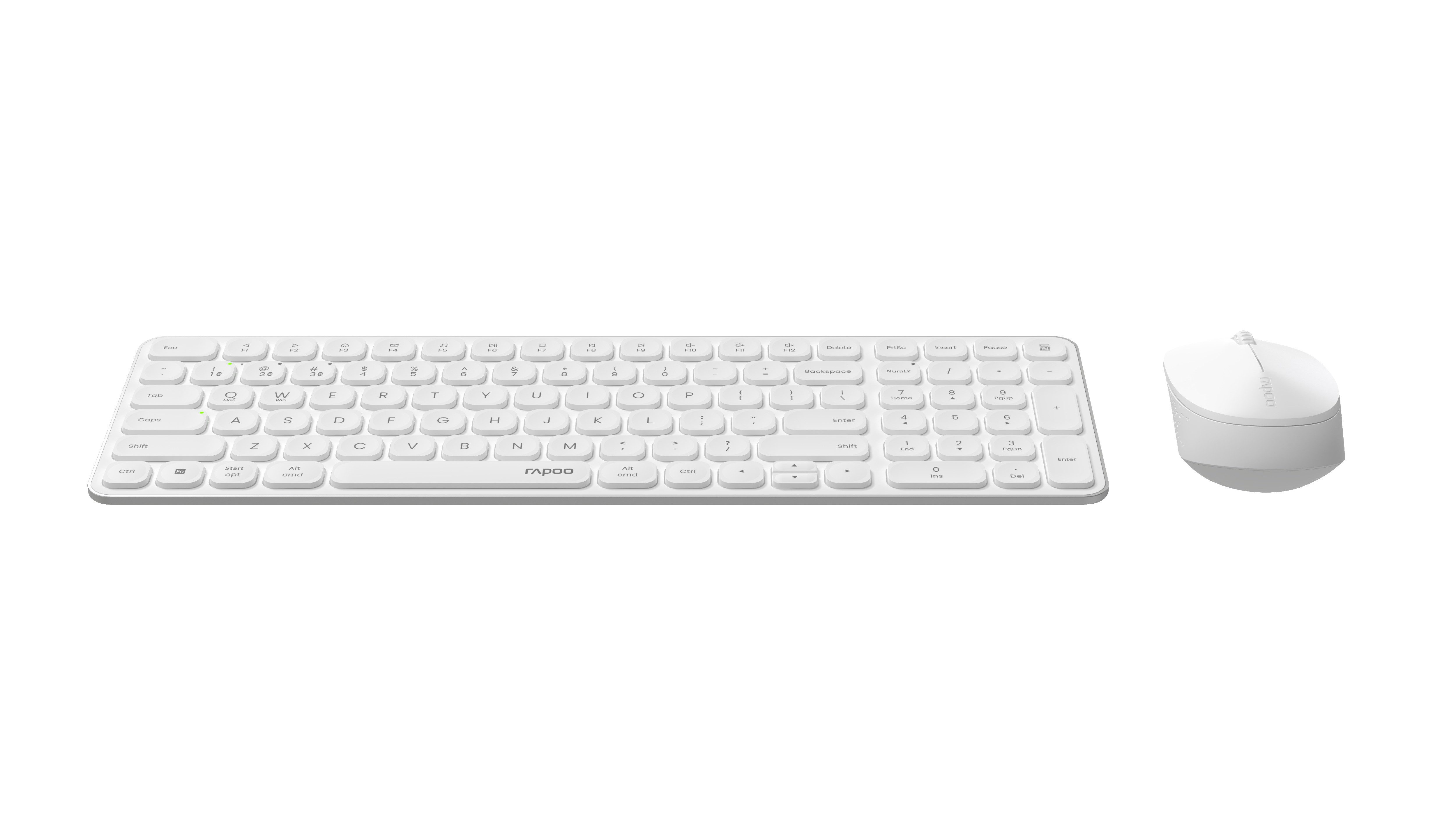 Rapoo 9310M Wireless Multimodus-Desktop-Set Tastatur- und Maus-Set, Bluetooth/2,4GHz Umschalttaste, Gehäuse aus Aluminiumlegierung