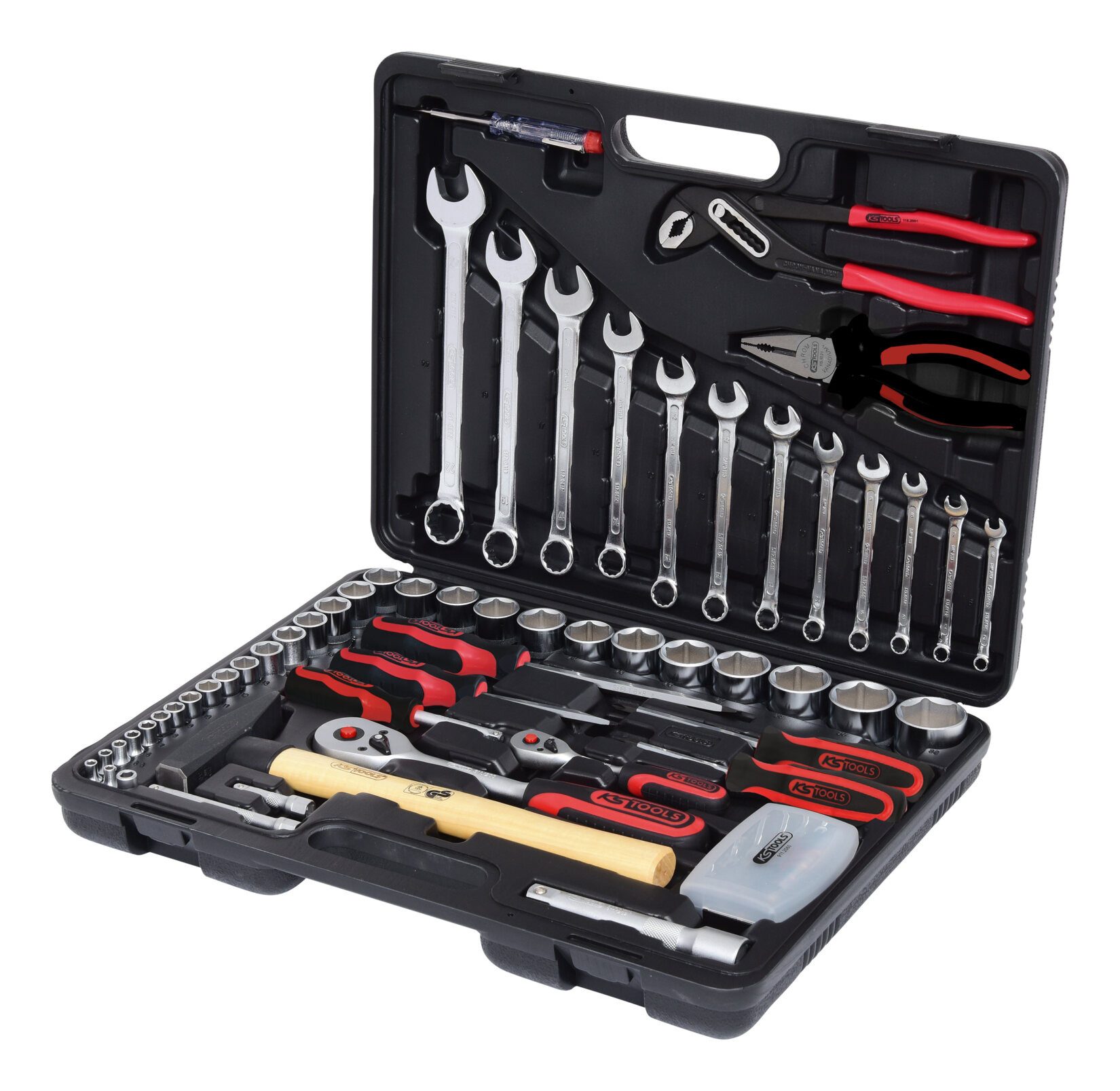 KS Tools Werkzeugkoffer (88 St), 1/4"+1/2" Satz, 88-teilig