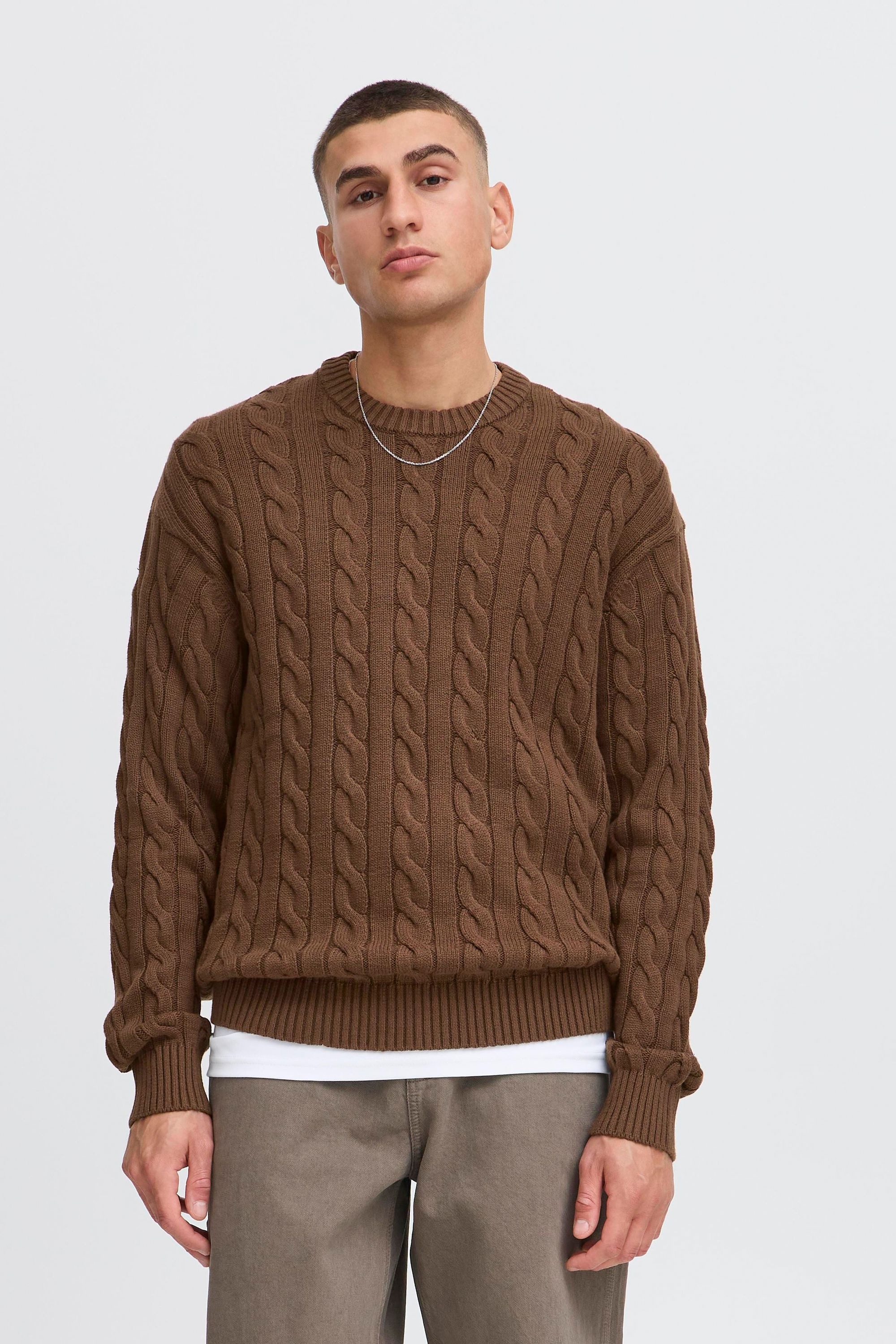 !Solid Strickpullover SDMalcolm Schöner Strickpullover mit Zopfmuster