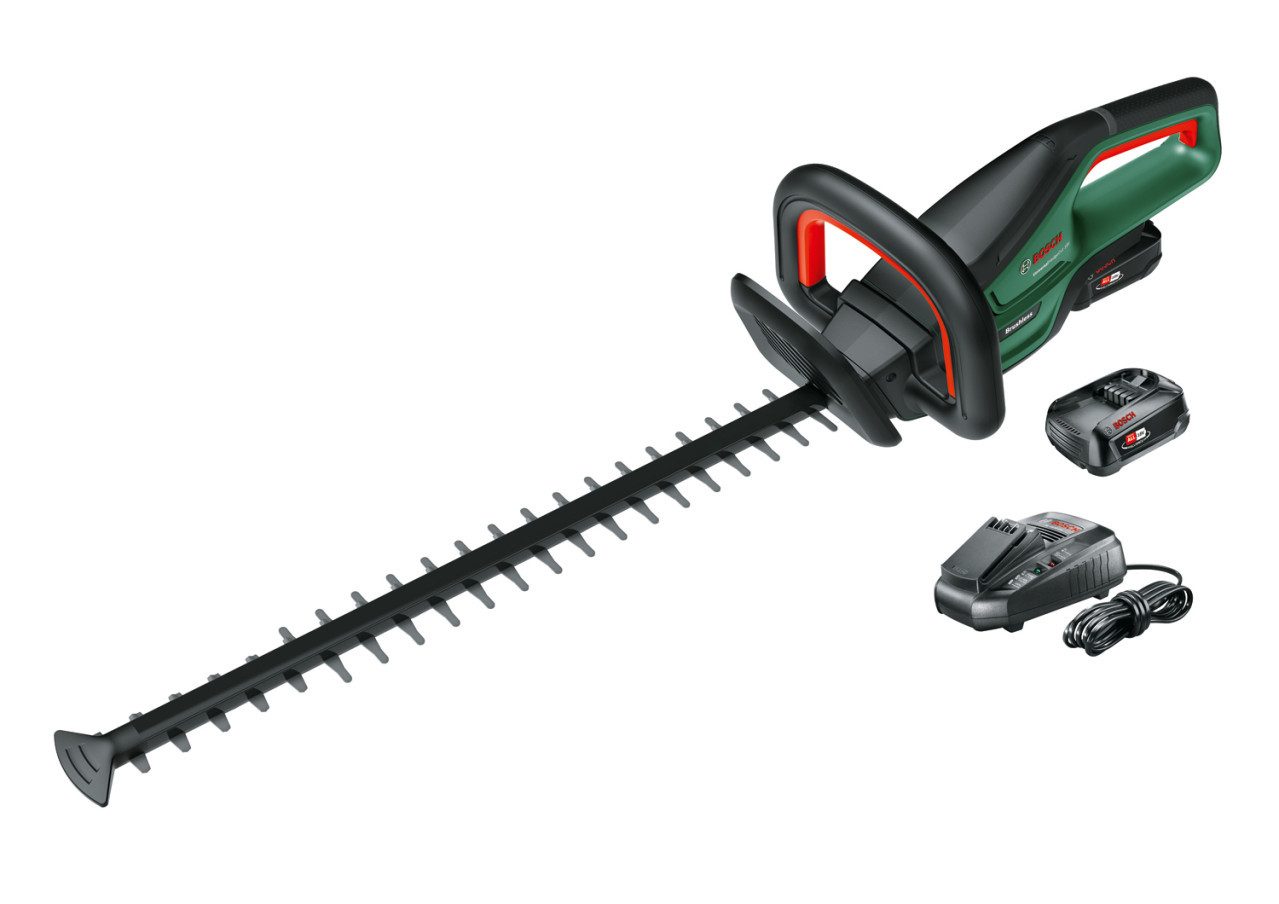 BOSCH Akku-Heckenschere Bosch Akku-Heckenschere UniversalHedgeCut 18V-55, Mit Akku + Ladegerät