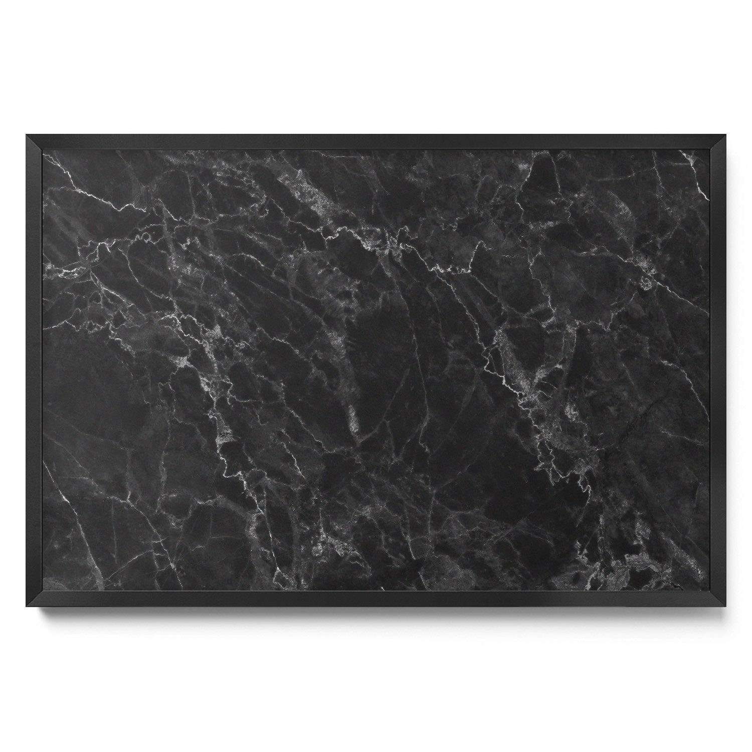 Tulup Magnettafel Schwarz mit schwarzem Rahmen, Wandtafel für Magnete, Eleg günstig online kaufen