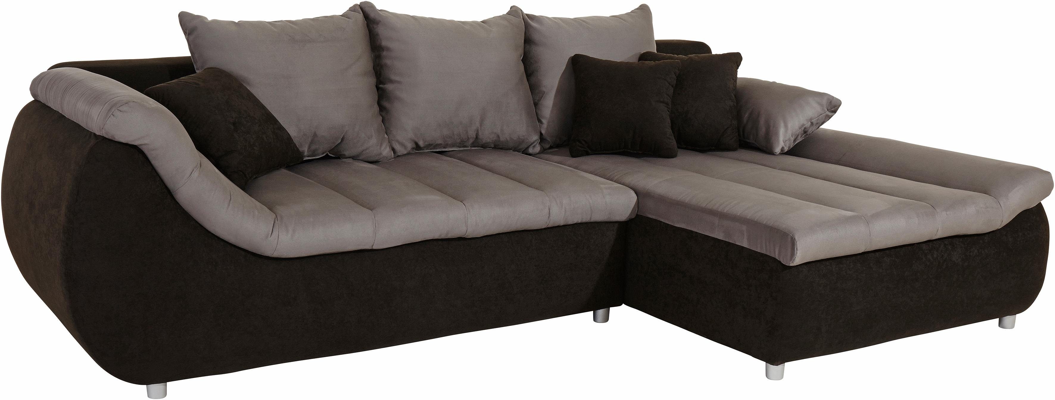 INOSIGN Ecksofa "Imola modern und elegant, bequem, aktuelle Steppung im Sit günstig online kaufen