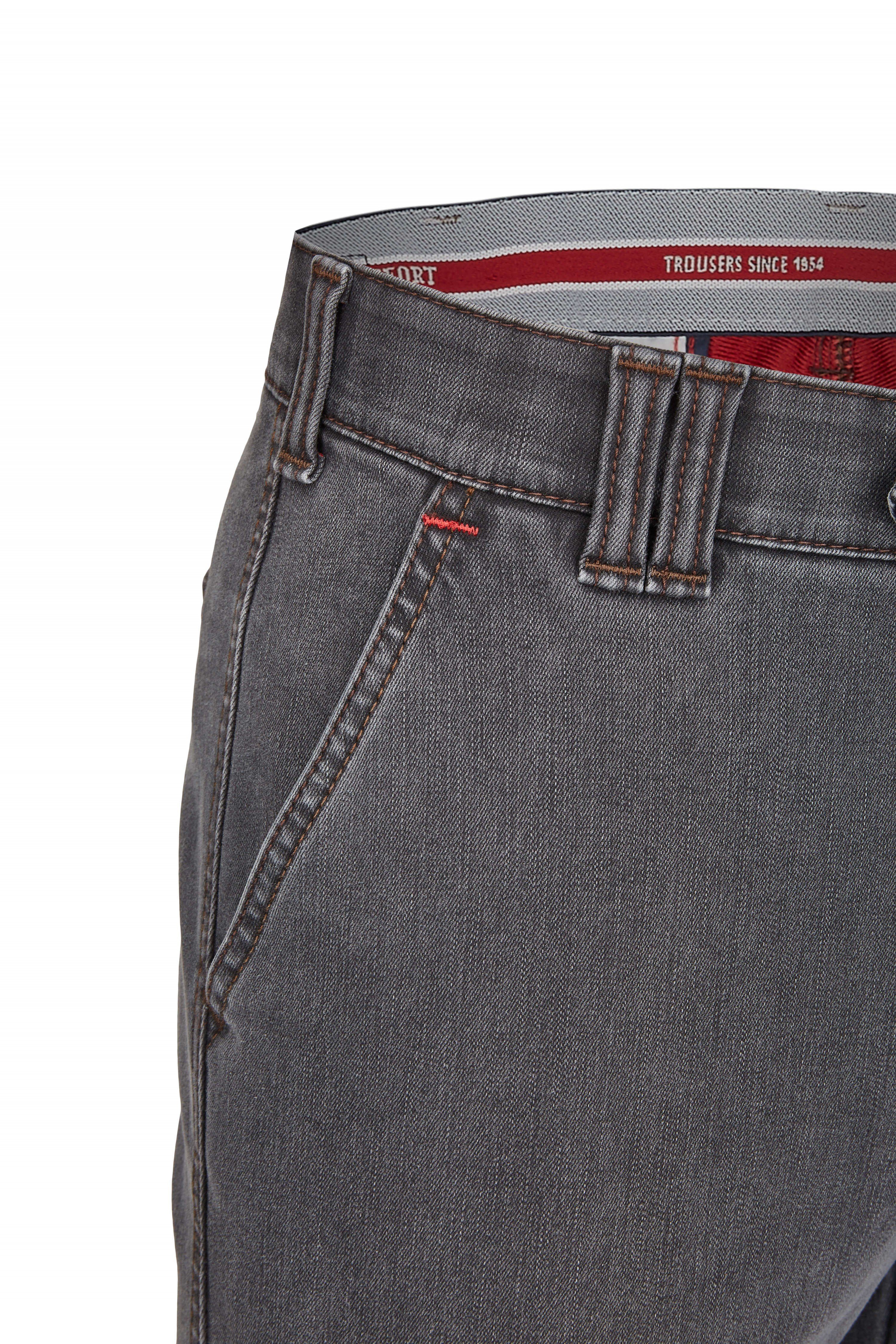 mit Jeans Bund 6822 Bequeme elastischem grau Hinrichs of Club GARVEY Comfort