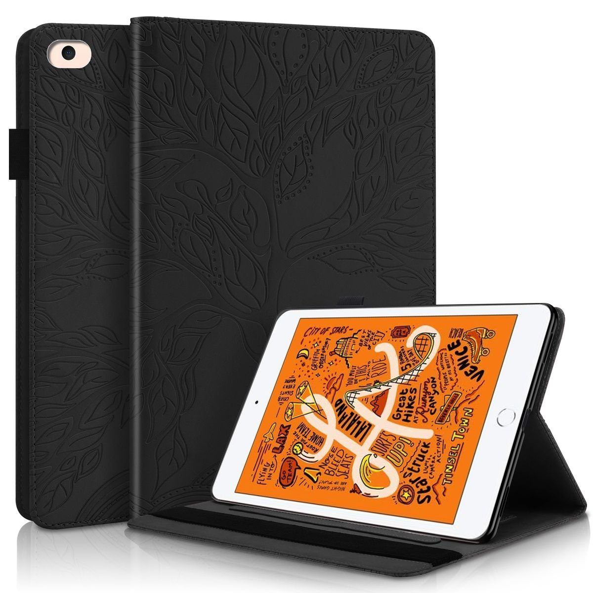 Wigento Tablet-Hülle »Aufstellbare Kunst-Leder Tasche Baum Muster für Apple  iPad Mini 2 / 3 / 4 7.9 Zoll Etuis Hülle Cover Schutz Case Zubehör« online  kaufen | OTTO