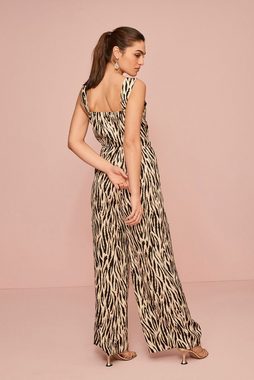 Next Jumpsuit Jumpsuit mit Satin-Wickelfront (1-tlg)