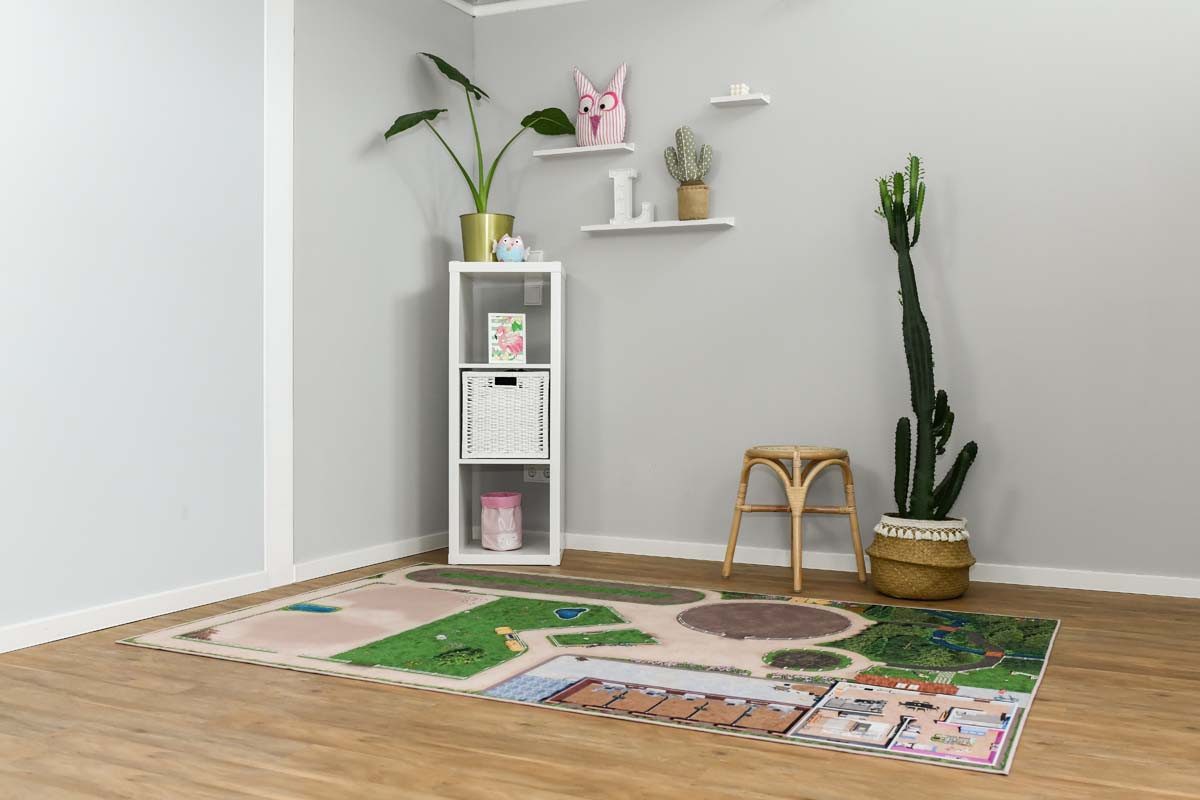 SkippiDoo Kinderteppich Spielteppich Pferde z.B. Schleich® günstig online kaufen