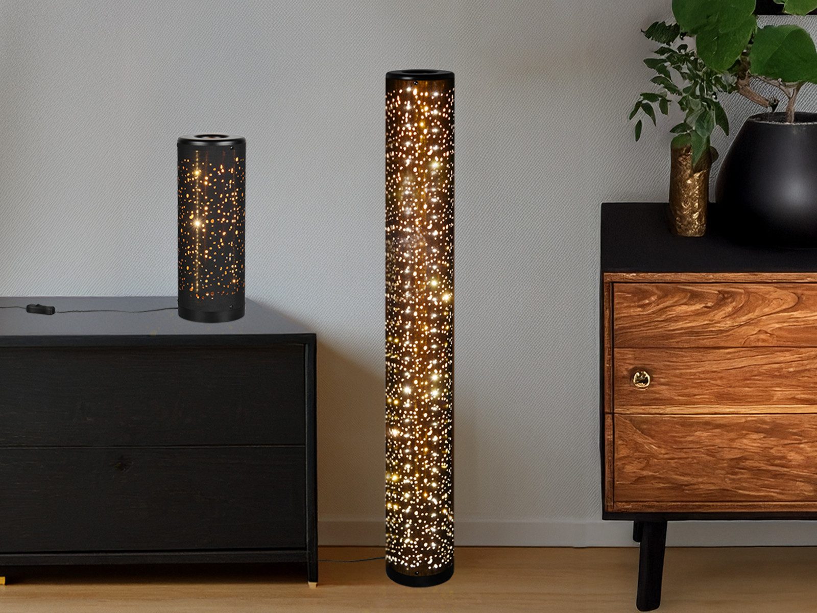 Reality Leuchten LED Stehlampe, LED fest integriert, Warmweiß, SET mit Tisc günstig online kaufen