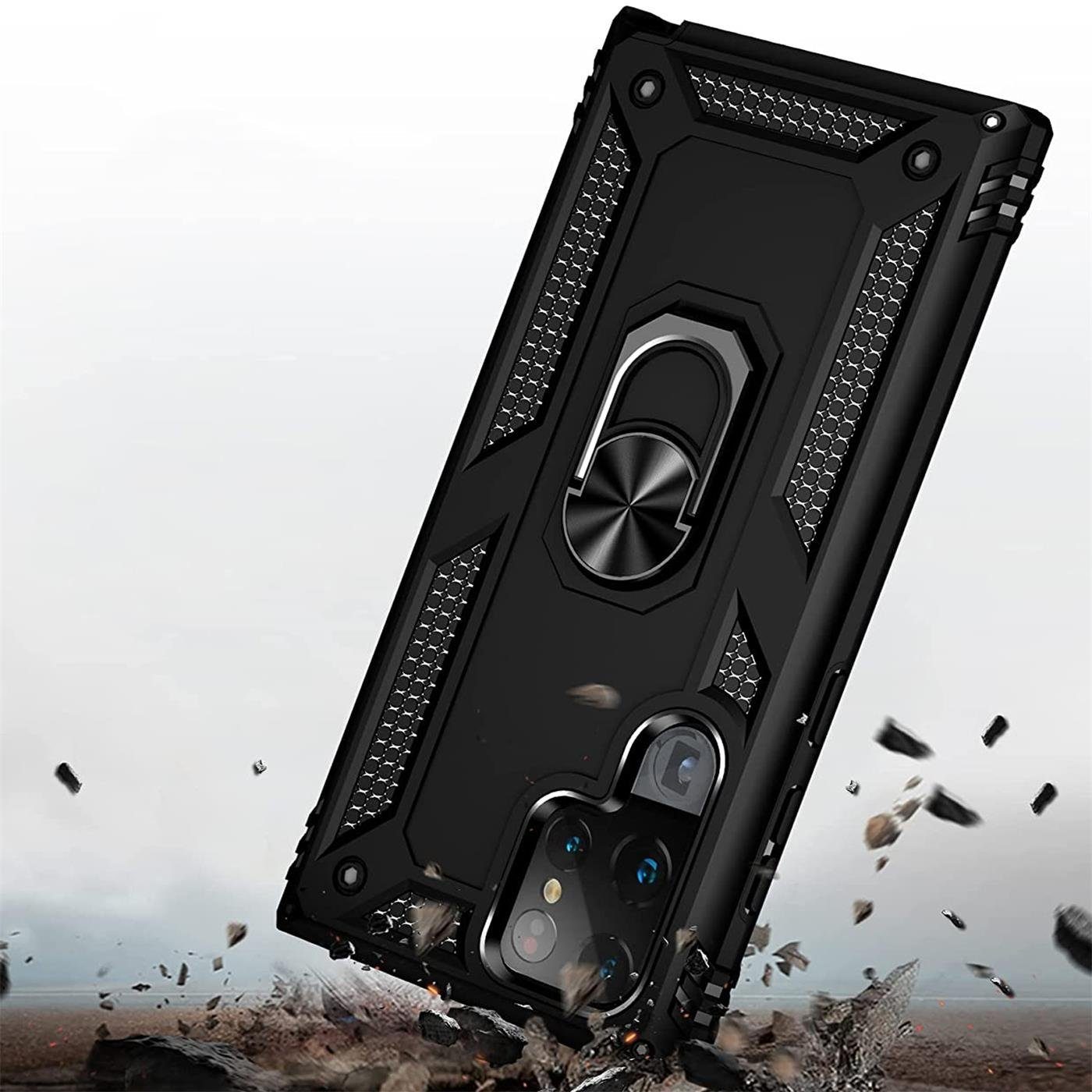 CoolGadget Handyhülle Armor Shield Case für Samsung Galaxy S24 Ultra 6,1 Zoll, Outdoor mit Magnet Ringhalterung Handy Hülle für Samsung S24 Ultra 5G – Bild 5 von 5