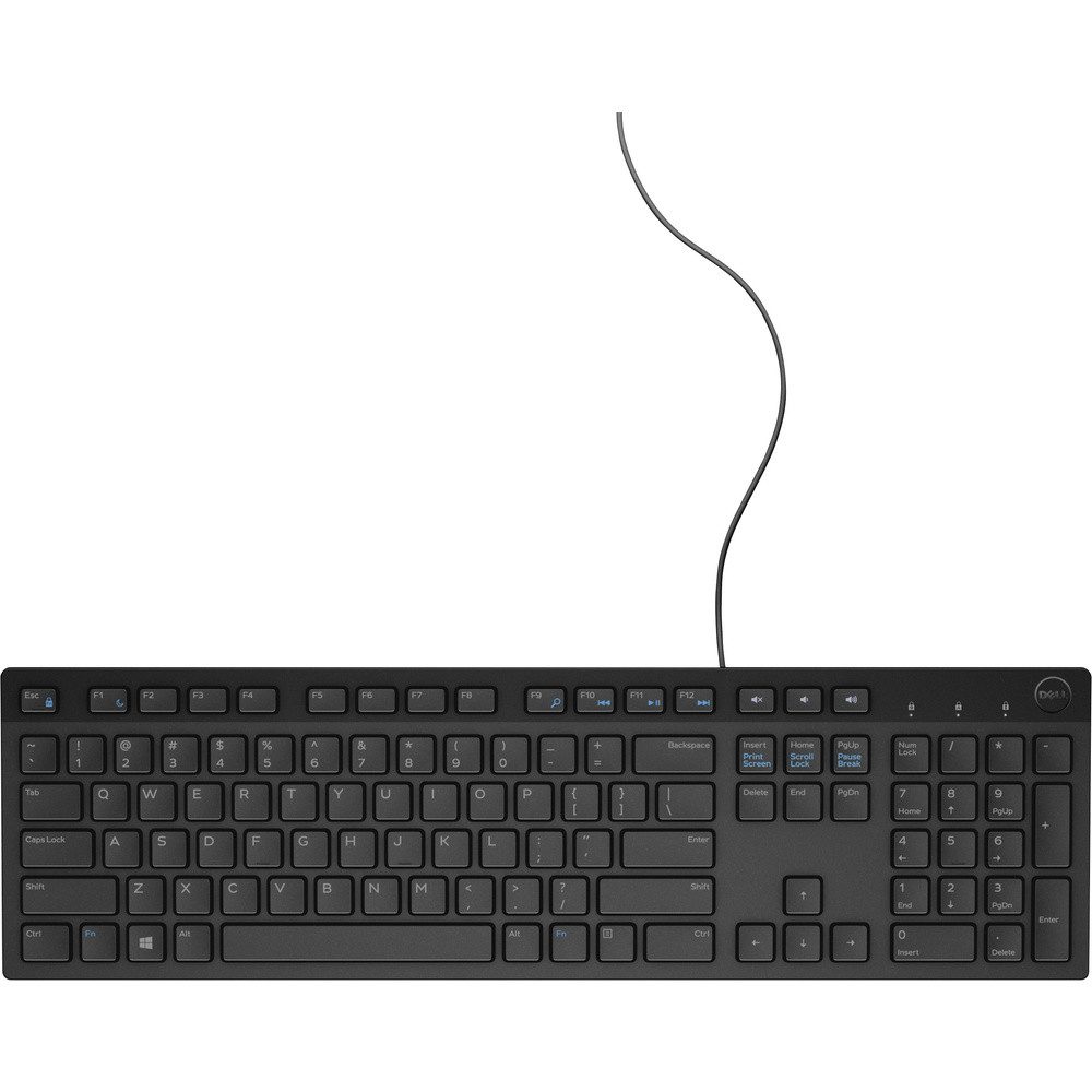 Dell Dell KB216 USB Tastatur Deutsch, QWERTZ Schwarz Tastatur