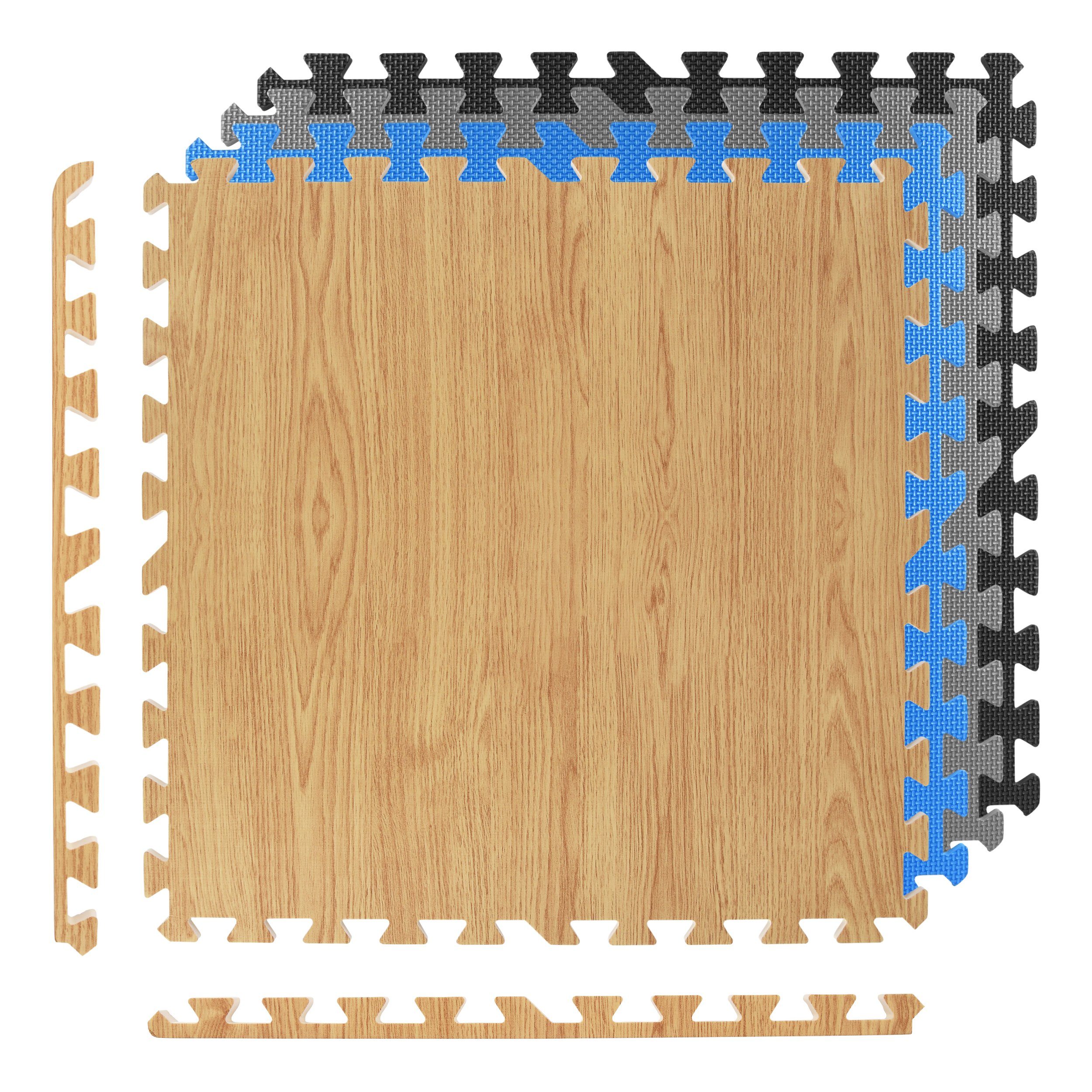 MSports® Bodenmatte »Bodenschutzmatten Set - 8 Schutzmatten in  verschiedenen Farben 3,175m² Bodenschutz 60x60 cm Stärke: 1,2 cm  Puzzlematten Gymnastikmatte« (8 Schutzmatten) online kaufen | OTTO