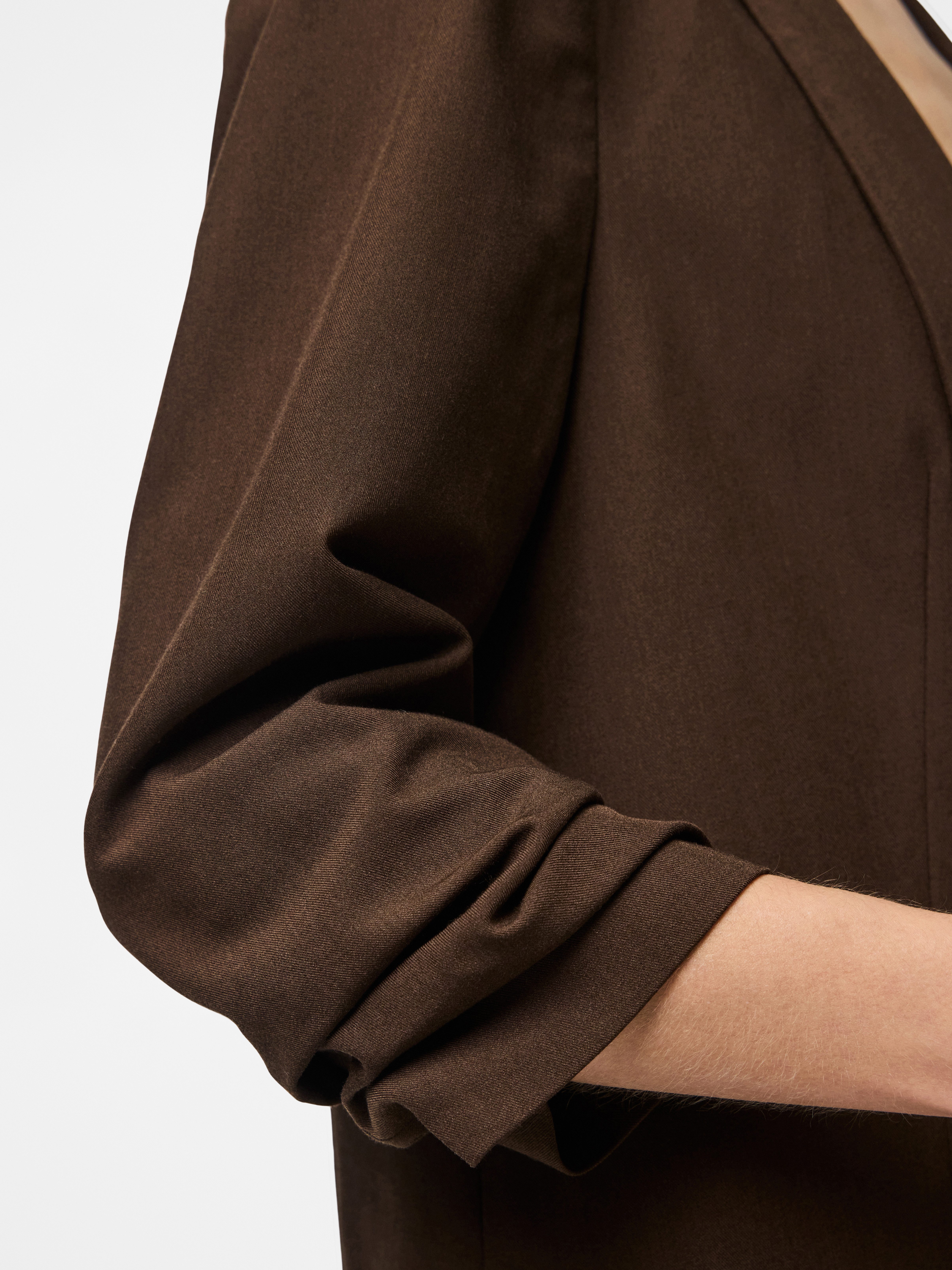 pieces Blusenblazer PCBOSELLA 3/4 BLAZER NOOS Materialmix, regular fit