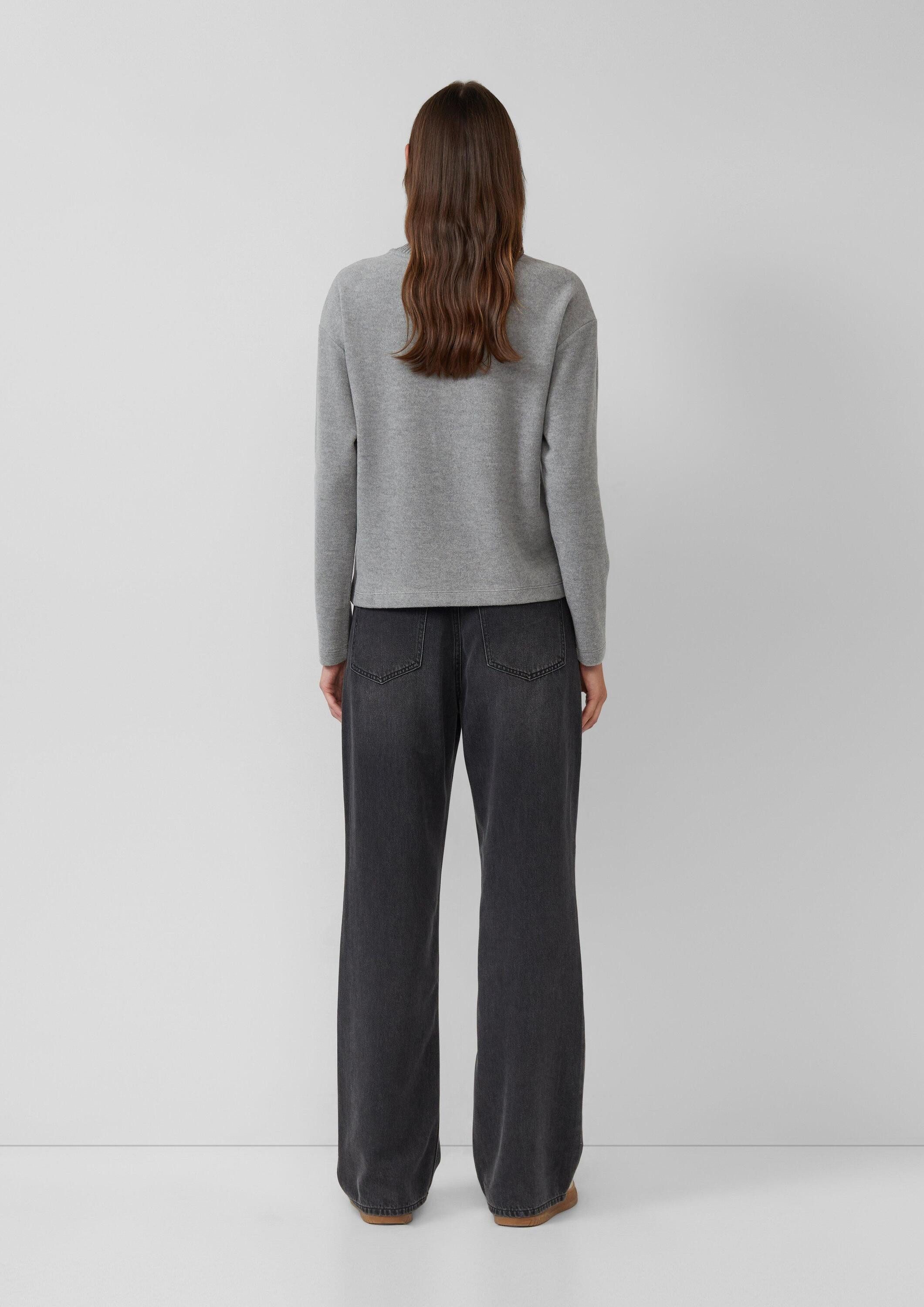 s.Oliver Sweatshirt Sweatshirt Flauschiges Sweatshirt