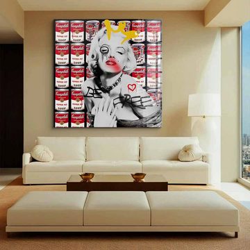 DOTCOMCANVAS® Acrylglasbild Be Free - Acrylglas, Acrylglasbild Be Free Marylin Monroe Portrait Pop Art Wandbild