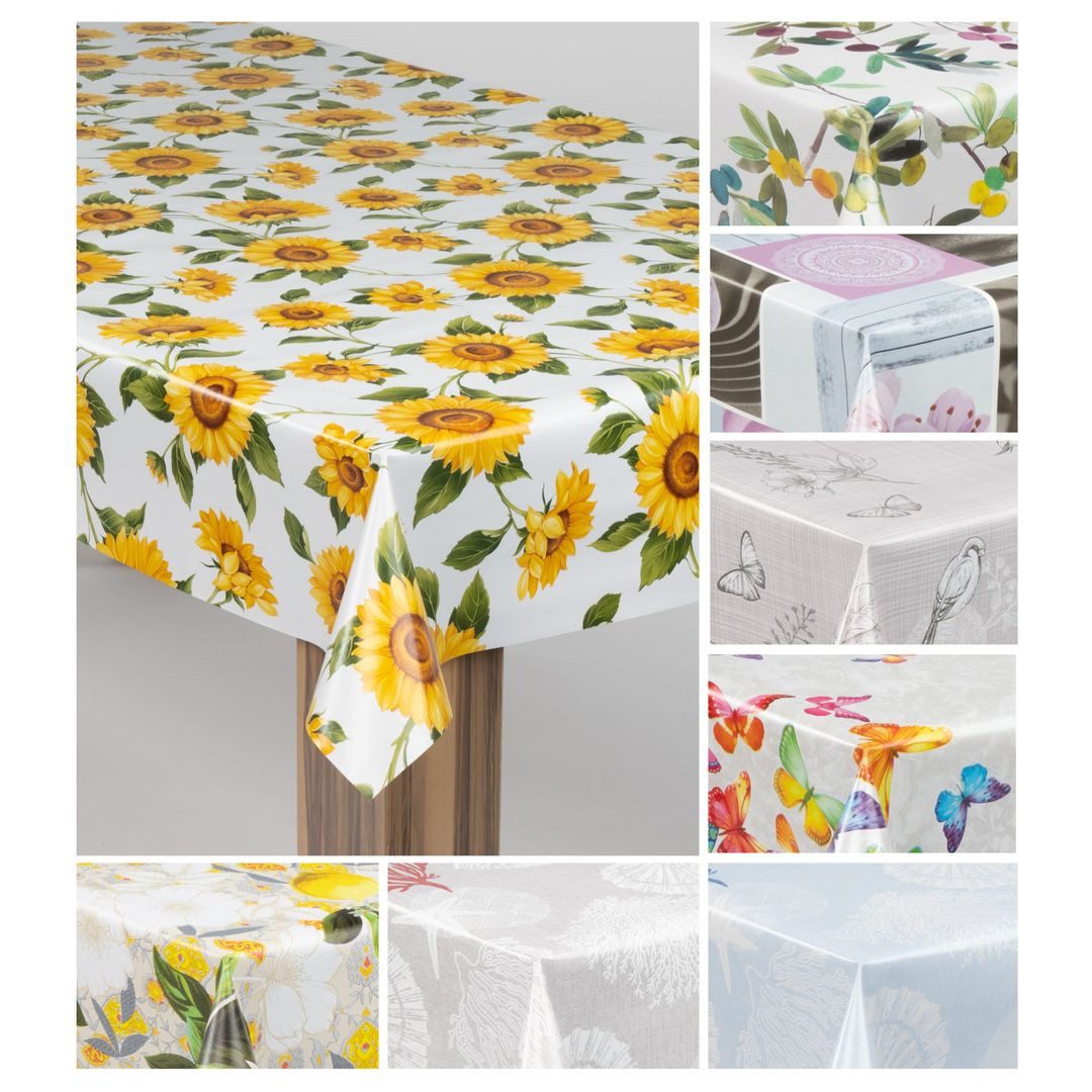 laro Tischdecke laro Wachstuch-Tischdecke Wachstischdecke Gartentischdecke