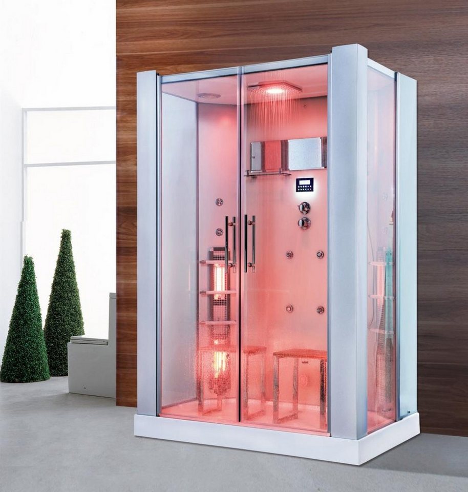 Thumbnail - PureHaven Dampfdusche 2in1 Dampfdusche und Infrarotsauna 145x90 cm